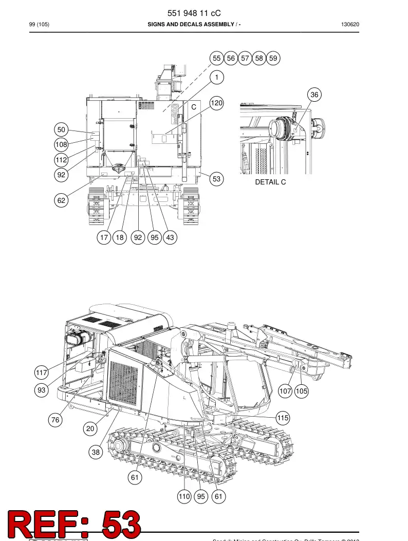 00021768a 000 217 68a LUMINOUS BADGE - Sandvik Technical Drawing