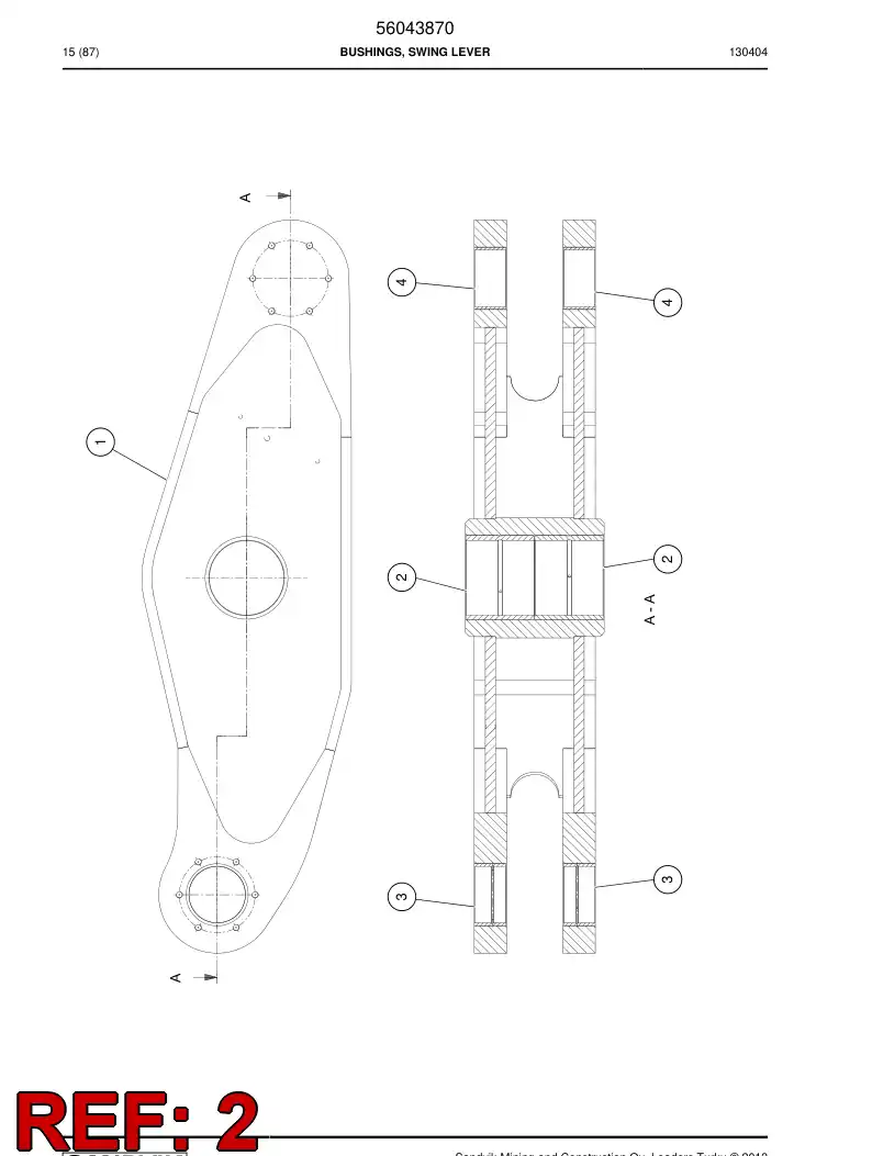 00072080 000 720 80 Bushing, Bearing - Sandvik Technical Drawing