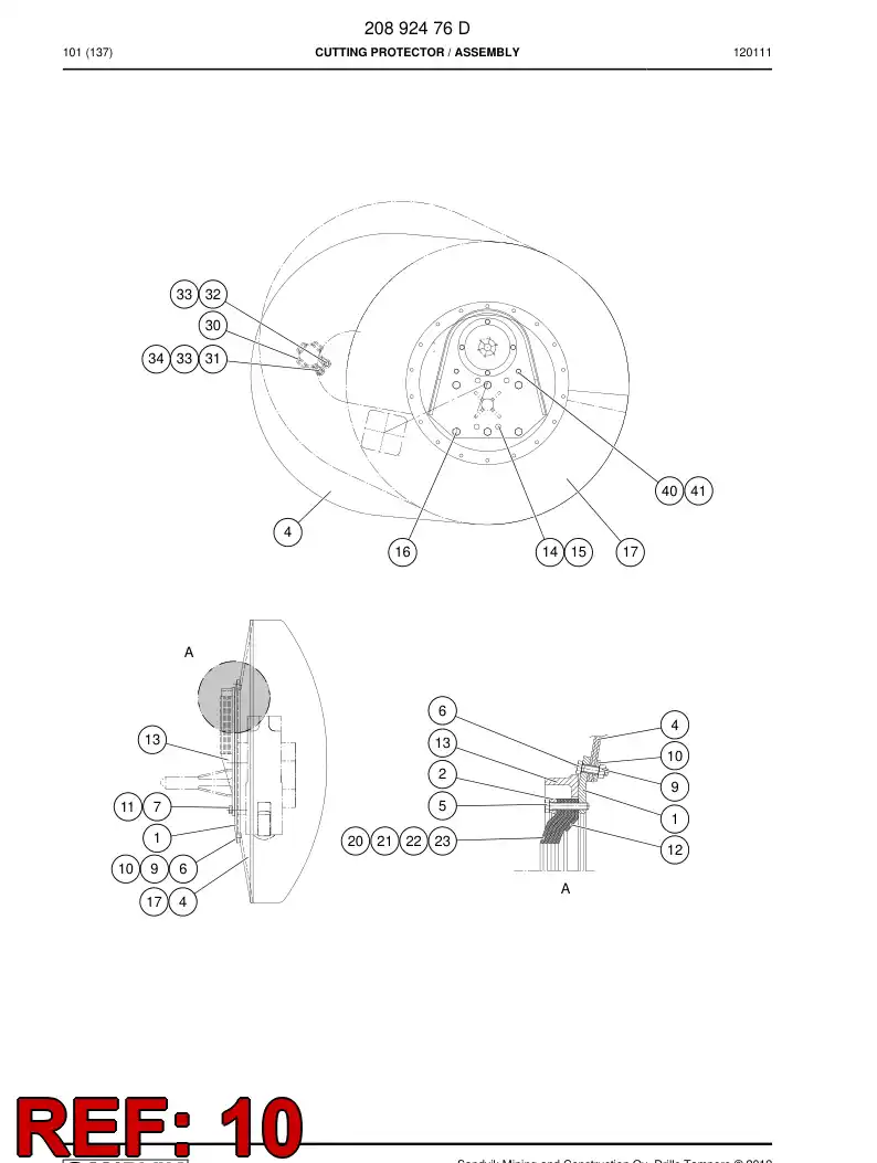 00287138 002 871 38 WASHER - Sandvik Technical Drawing