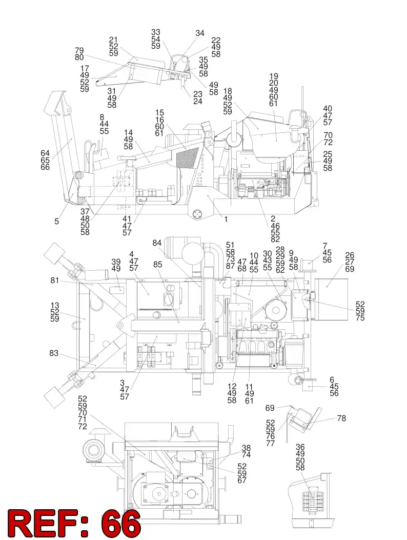 00352938 003 529 38 PIN ASSY - Sandvik Technical Drawing