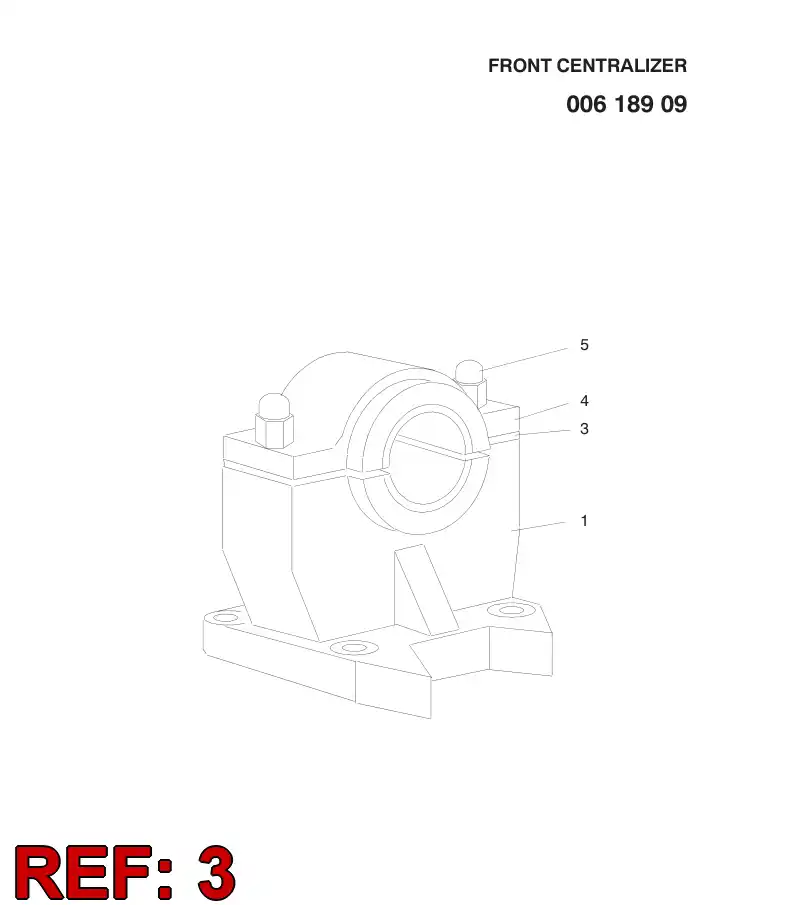 00353258 003 532 58 LEAD-IN PLATE - Sandvik Technical Drawing