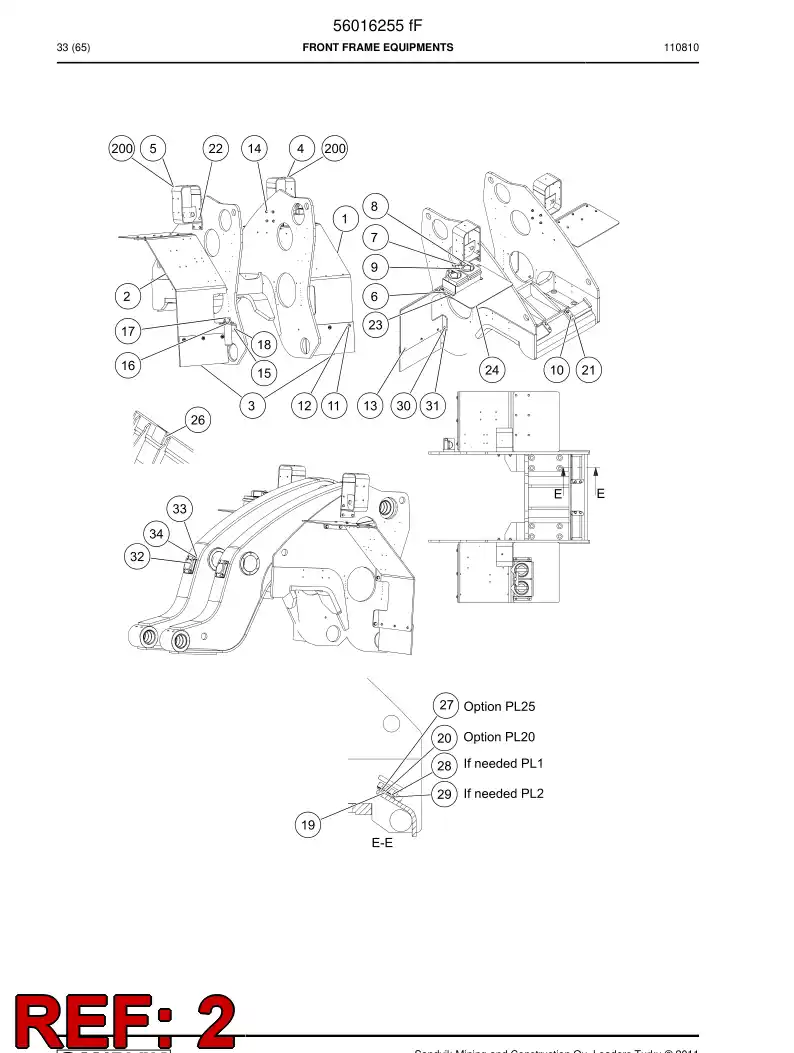 00513610 005 136 10 Mud guard - Sandvik Technical Drawing