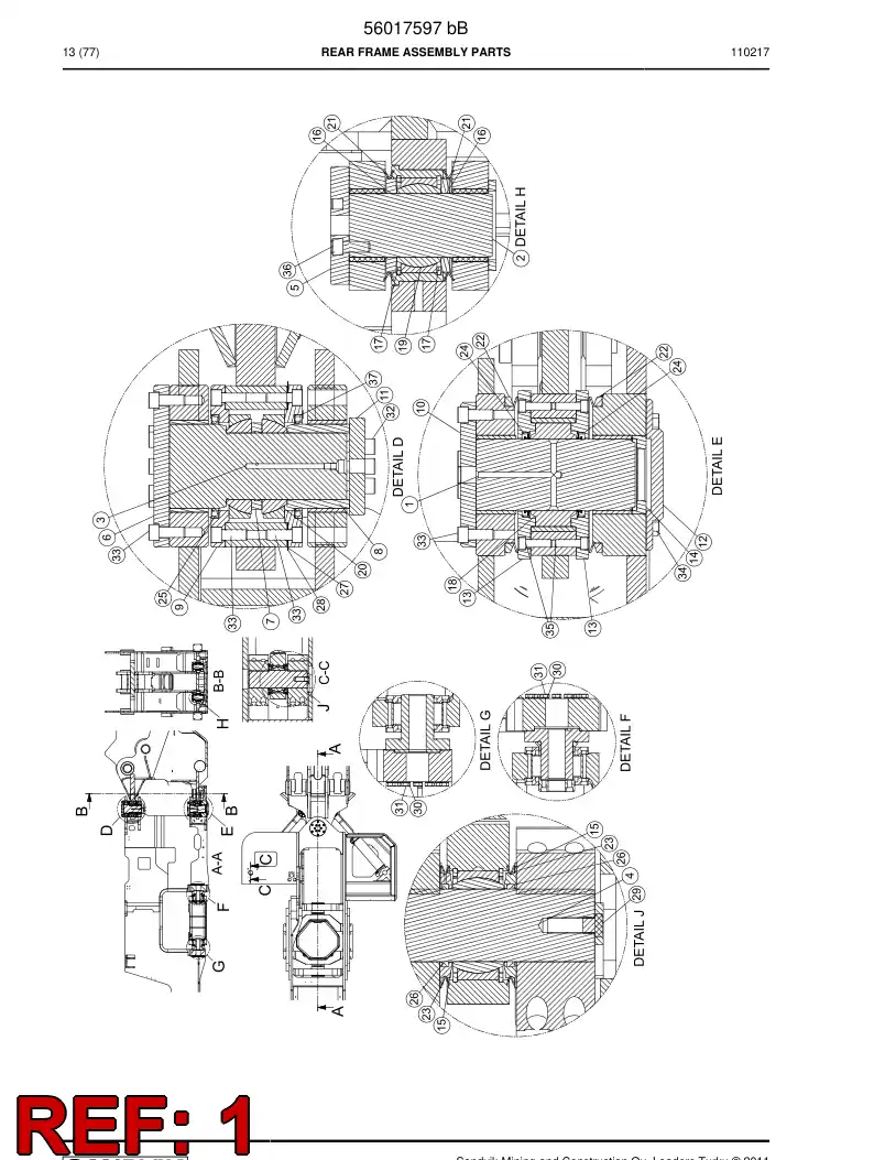 00519360 005 193 60 Pin, Clevis - Sandvik Technical Drawing