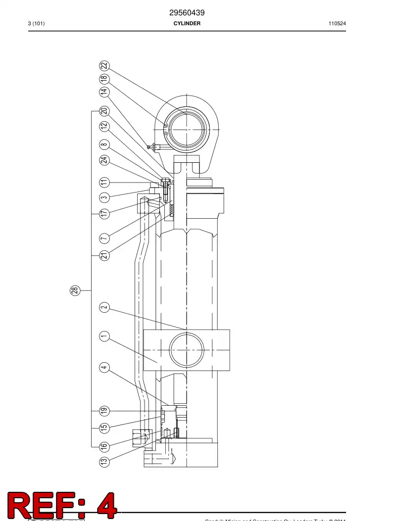 00684520 006 845 20 PISTON - Sandvik Technical Drawing