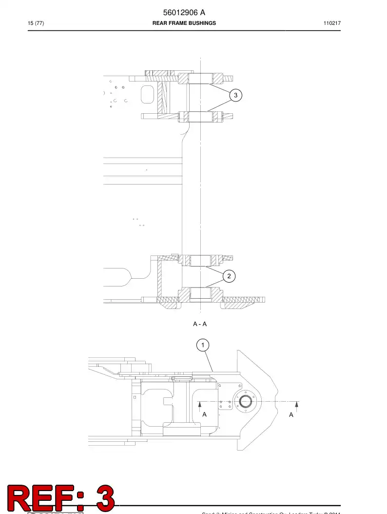 00703360 007 033 60 Bushing - Sandvik Technical Drawing