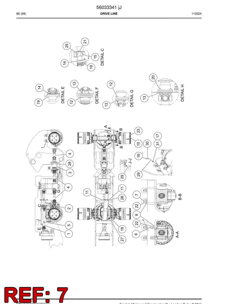 00707530 007 075 30 Stud - Sandvik Technical Drawing