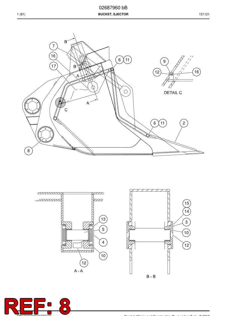 00725890 007 258 90 Pin, Clevis - Sandvik Technical Drawing