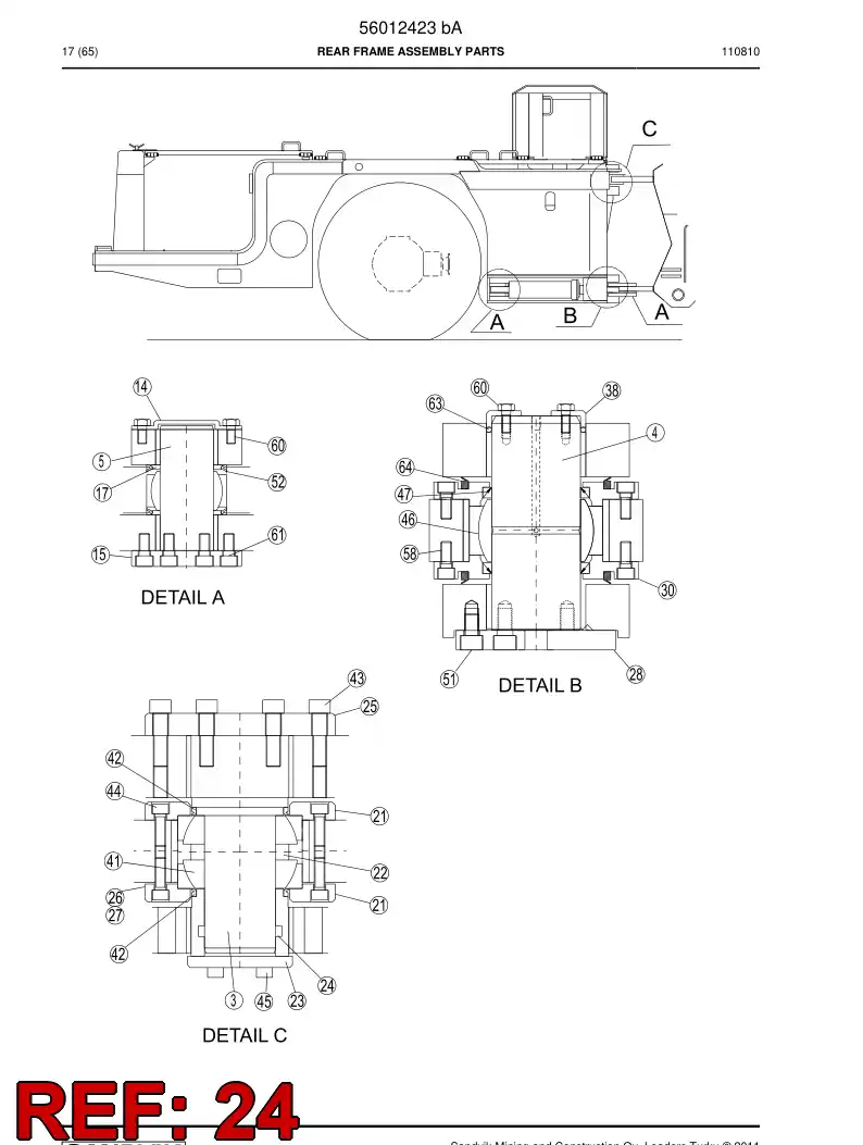 00733130 007 331 30 Bushing - Sandvik Technical Drawing