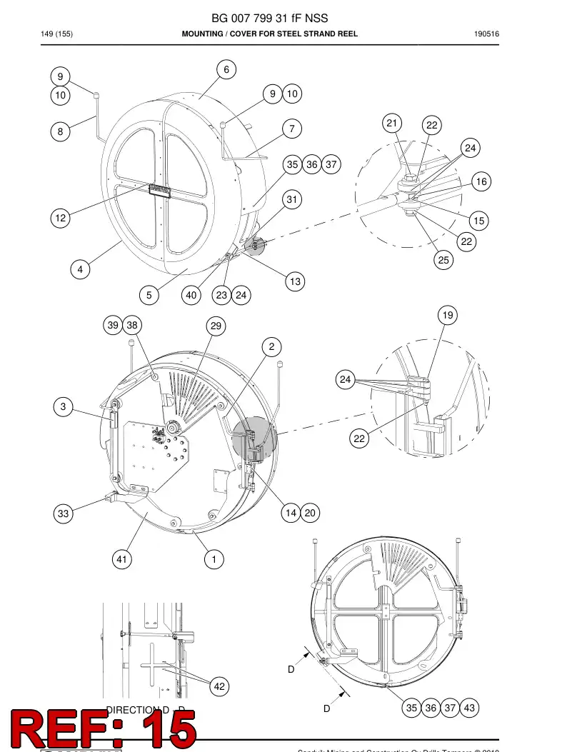 00813680 008 136 80 Ring - Sandvik Technical Drawing