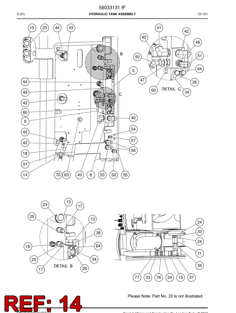 00854750 008 547 50 Hydraulic hose - Sandvik Technical Drawing