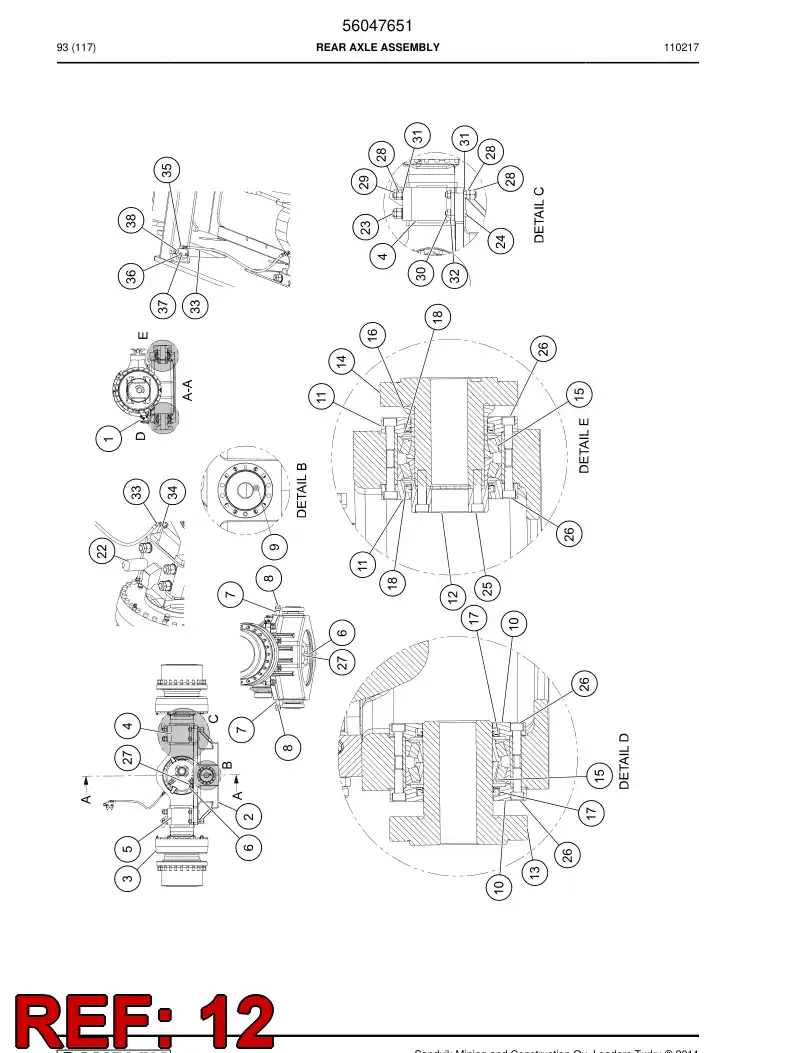 00864660 008 646 60 Flange - Sandvik Technical Drawing