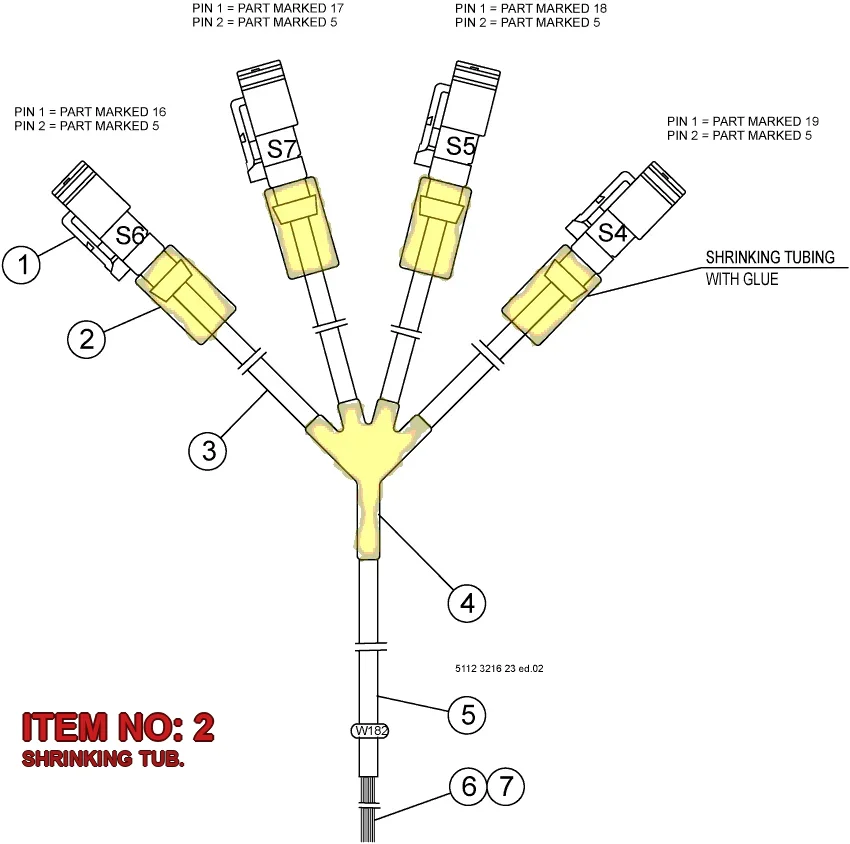 0090 5020 20 SHRINKING TUB. - Technical Drawing