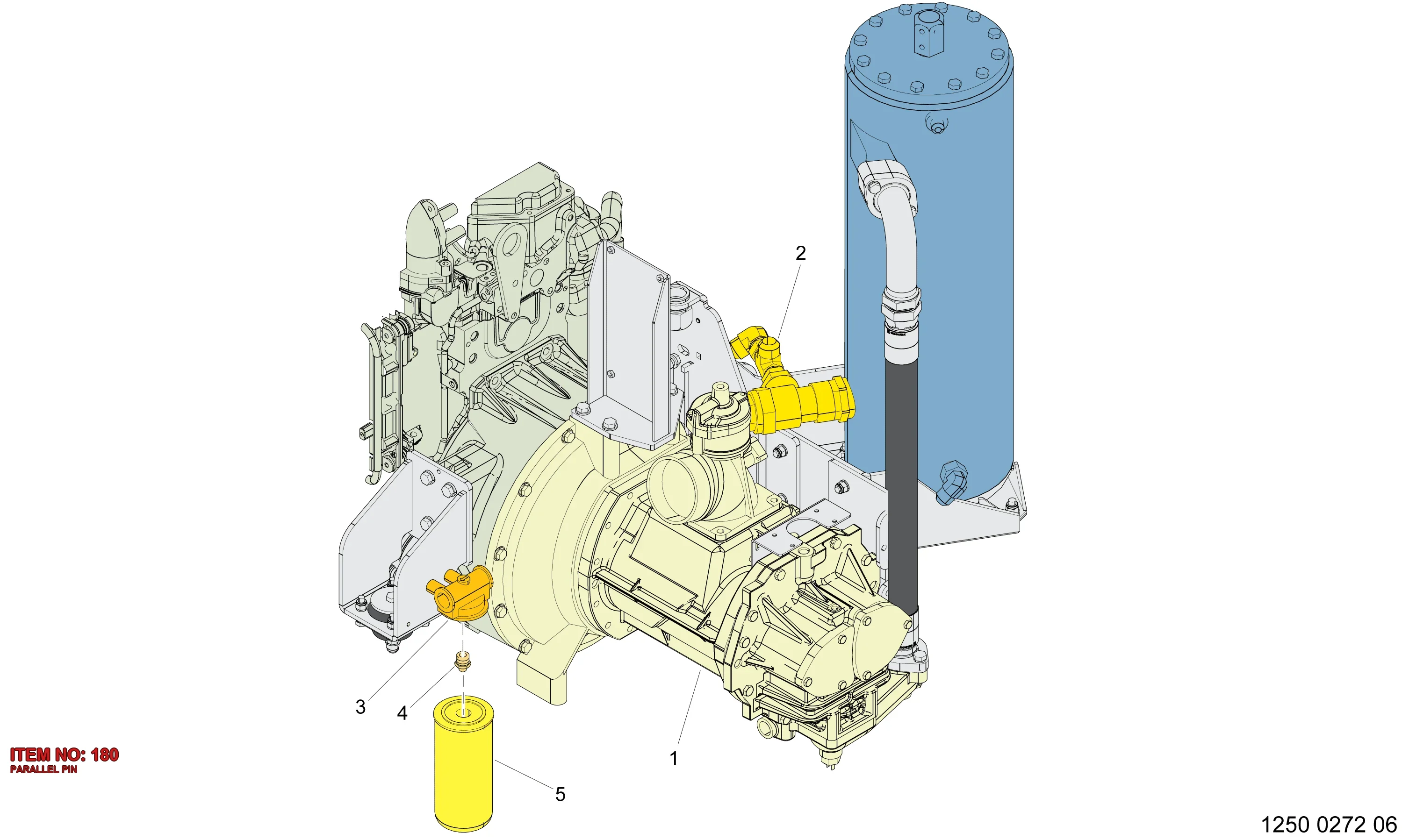 0101 1951 40 PARALLEL PIN - Technical Drawing