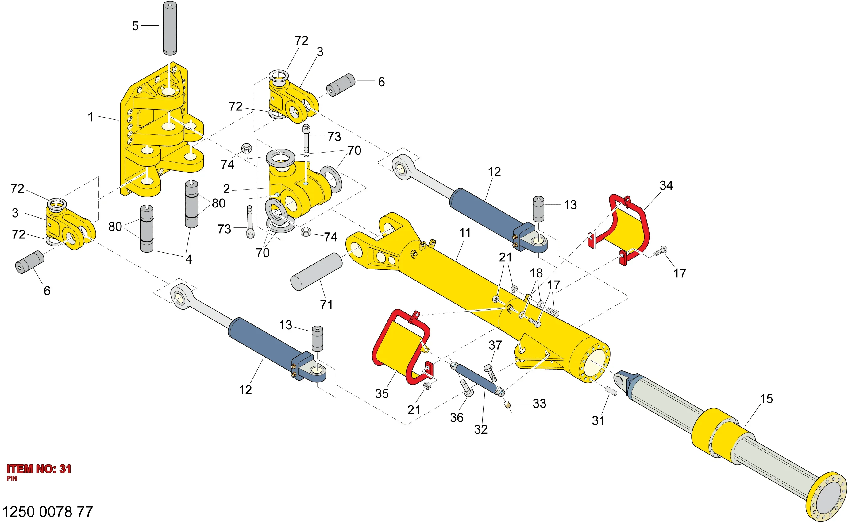 0102 0460 00 CYLINDRICAL PIN - Technical Drawing