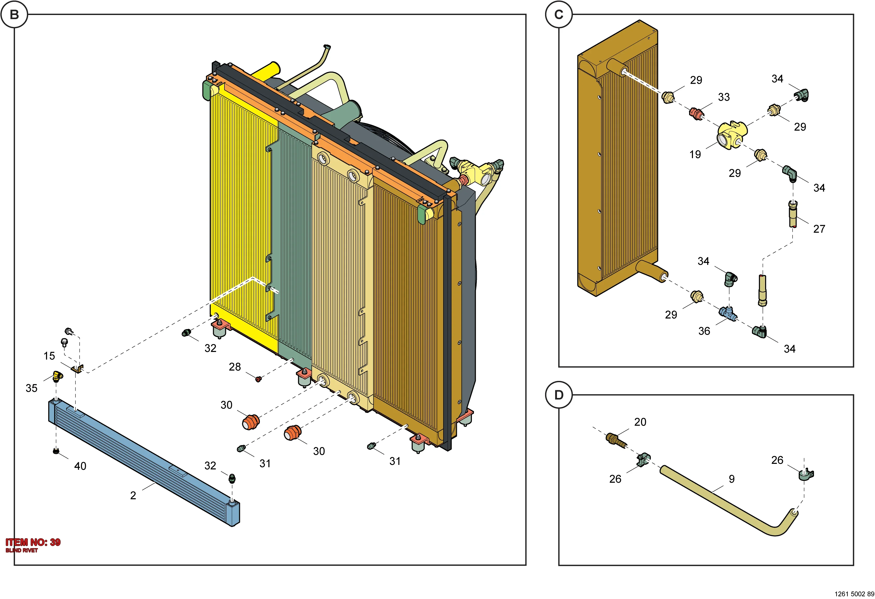 0129 3270 71 BLIND RIVET - Technical Drawing