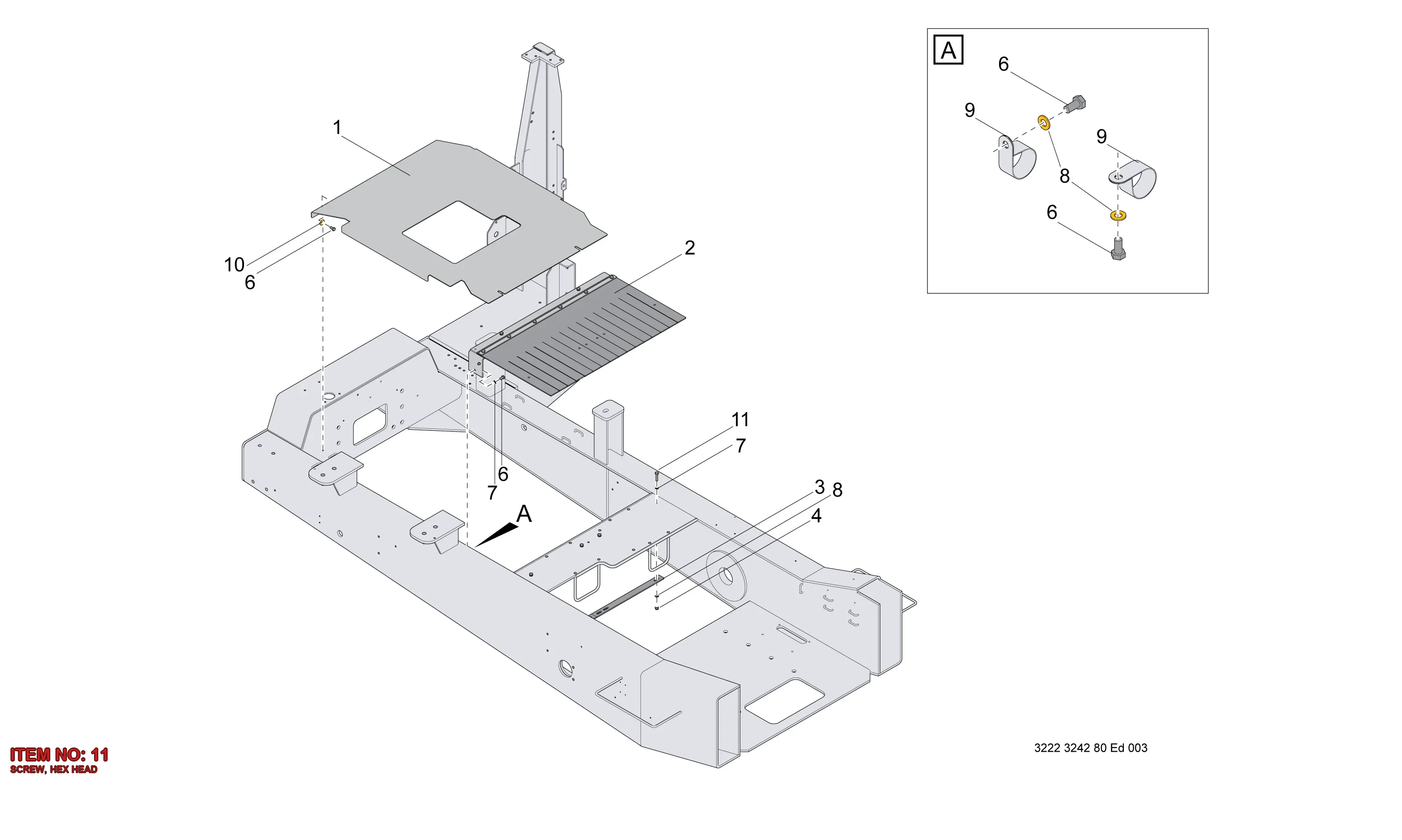 0147 1327 12 SCREW, HEX HEAD - Technical Drawing