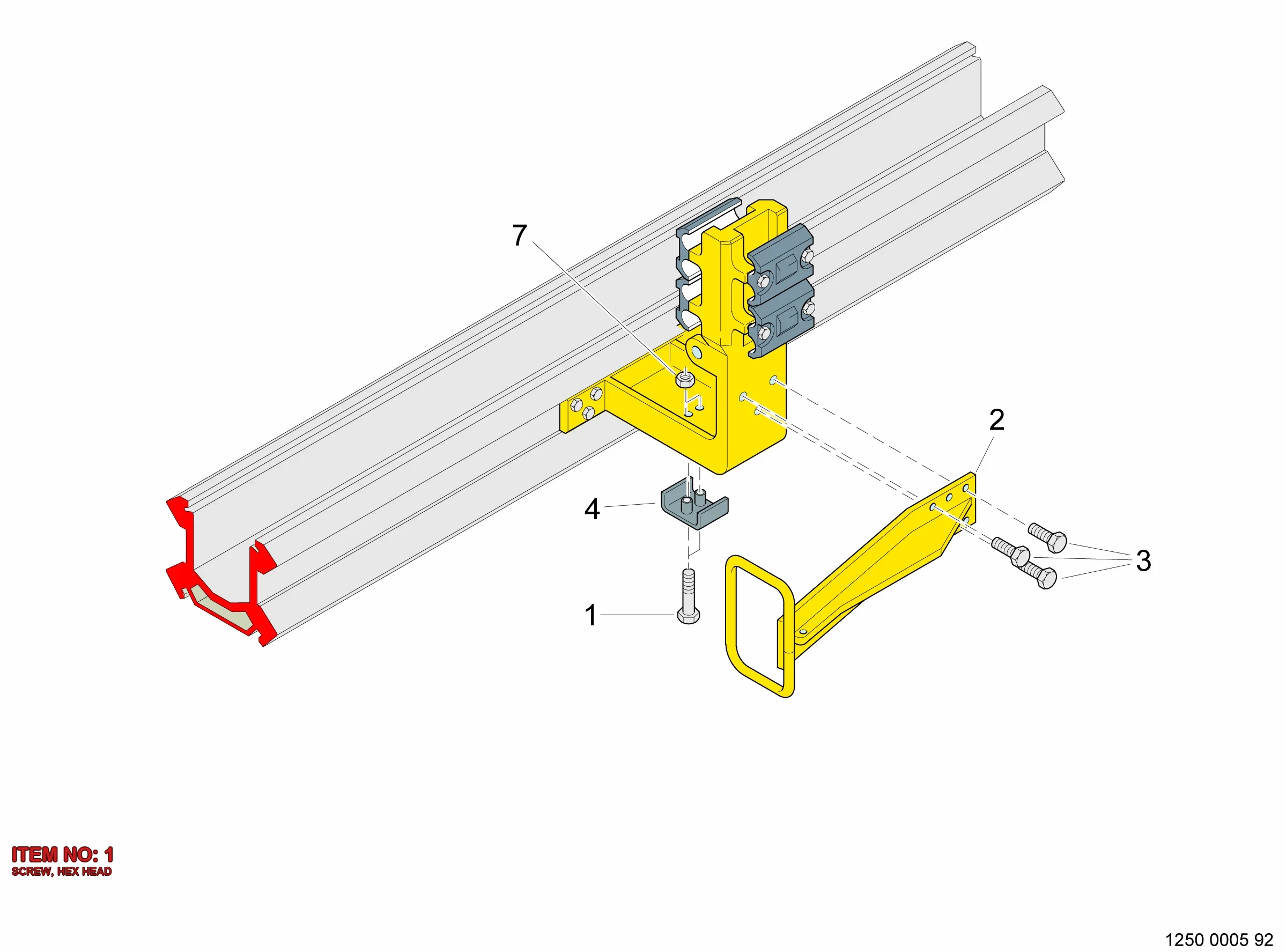0147 1335 03 SCREW, HEX HEAD - Technical Drawing