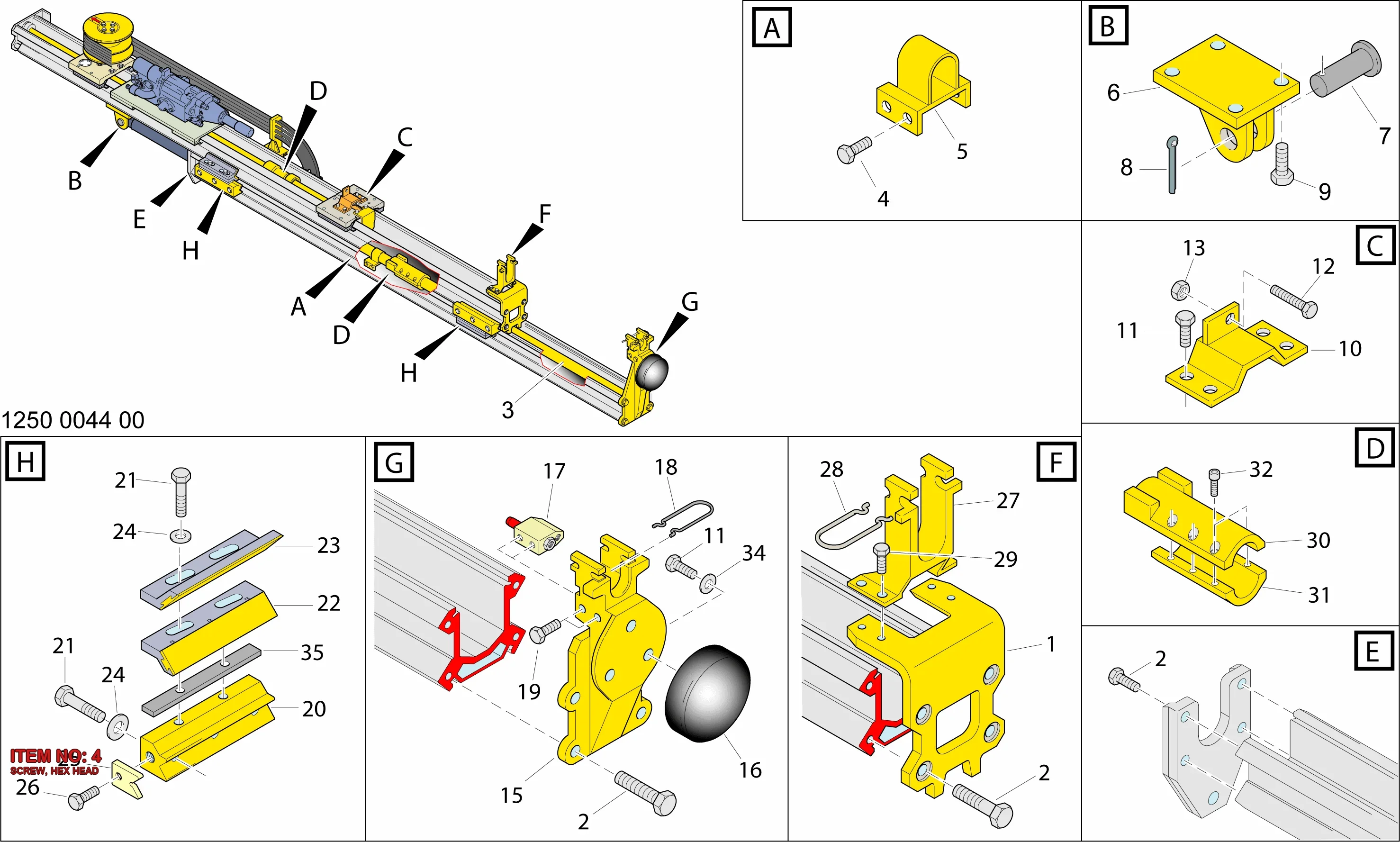 0147 1362 03 SCREW, HEX HEAD - Technical Drawing