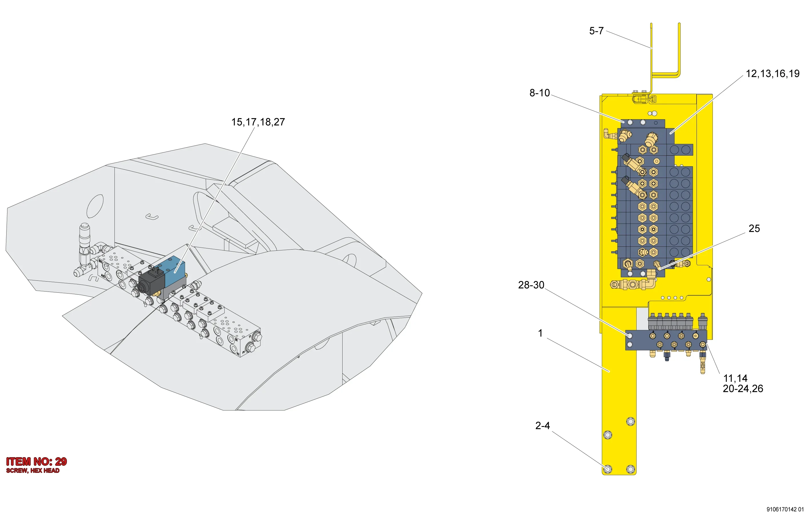 0147 1379 03 SCREW, HEX HEAD - Technical Drawing