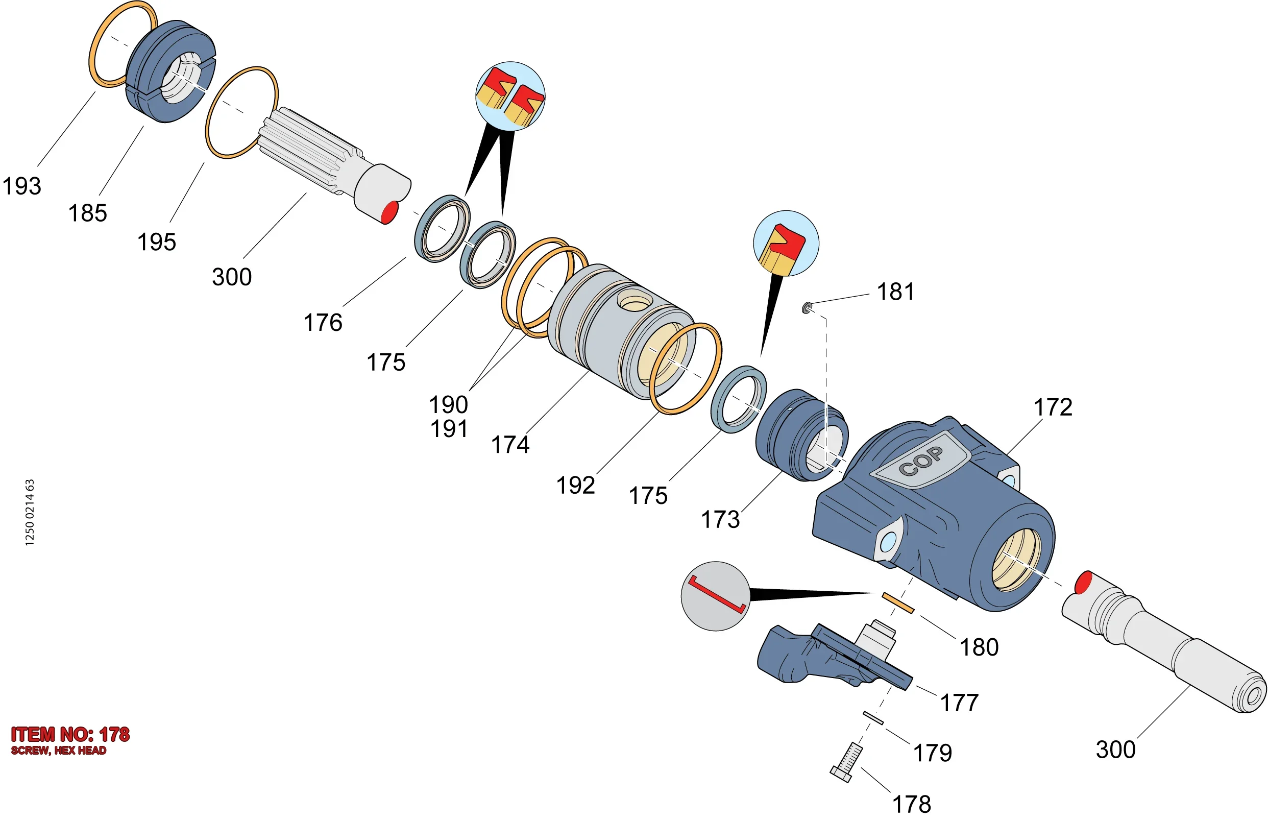 0147 1401 03 SCREW, HEX HEAD - Technical Drawing