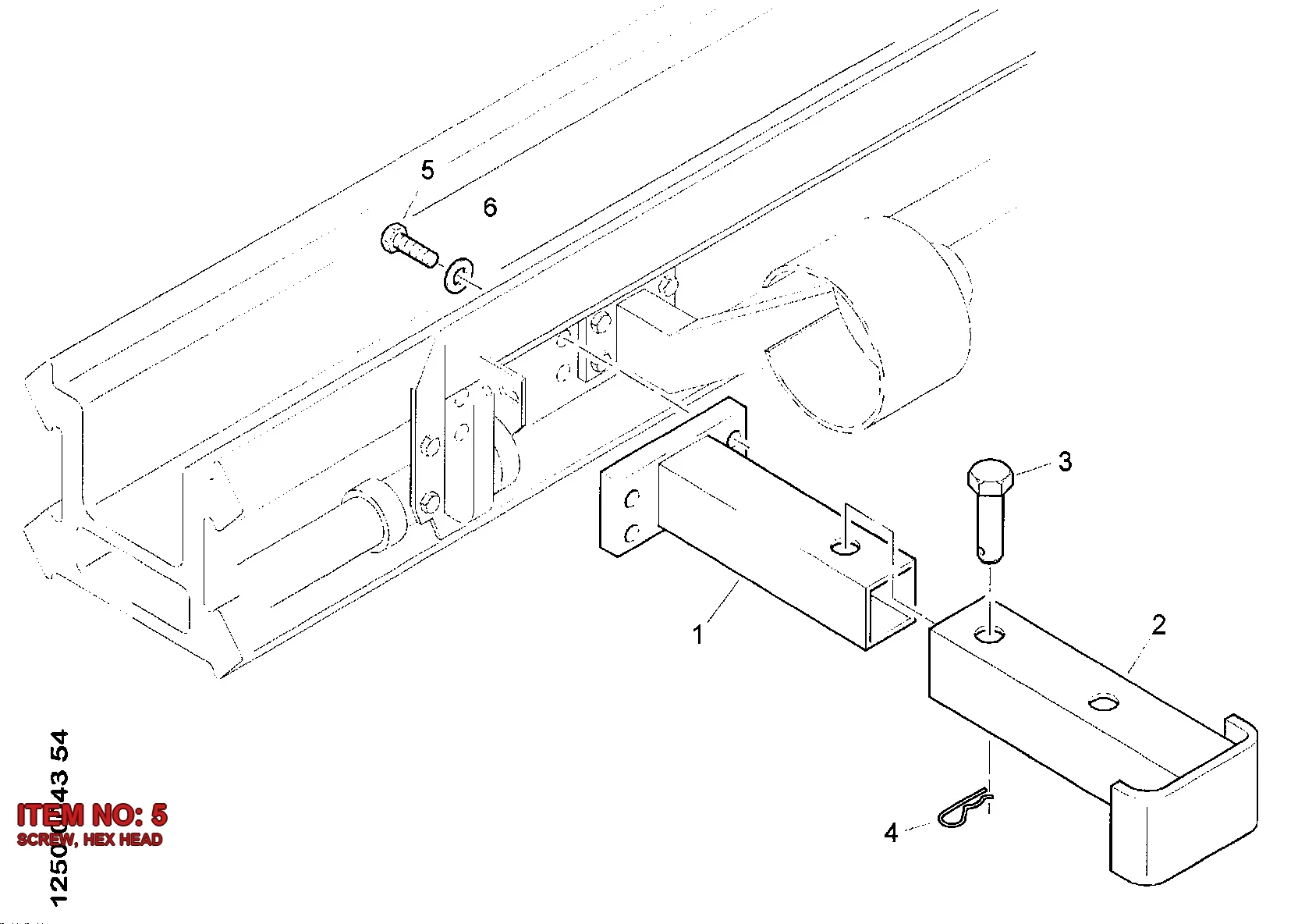 0147 1413 03 SCREW, HEX HEAD - Technical Drawing
