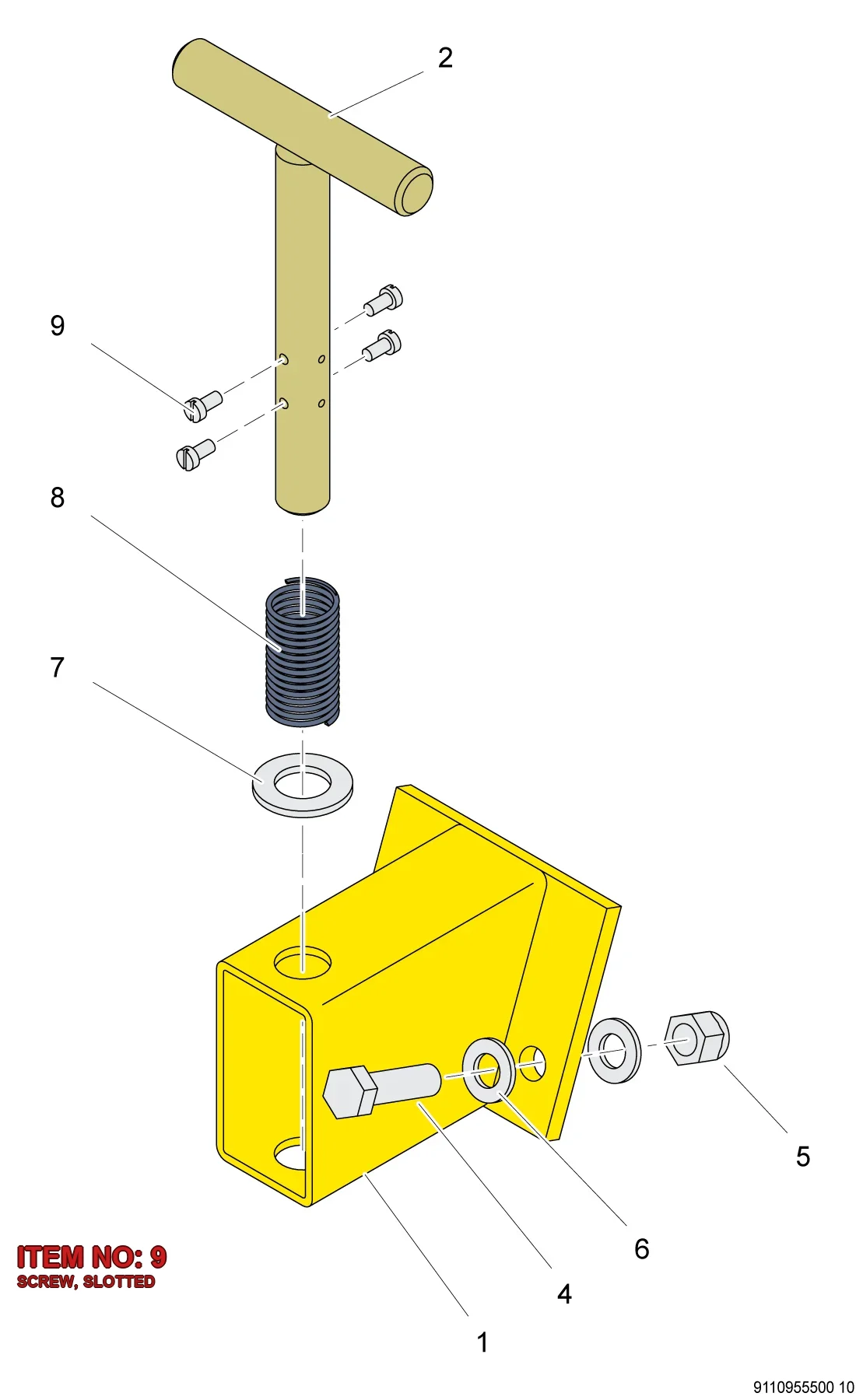 0160 6059 00 SCREW, SLOTTED - Technical Drawing