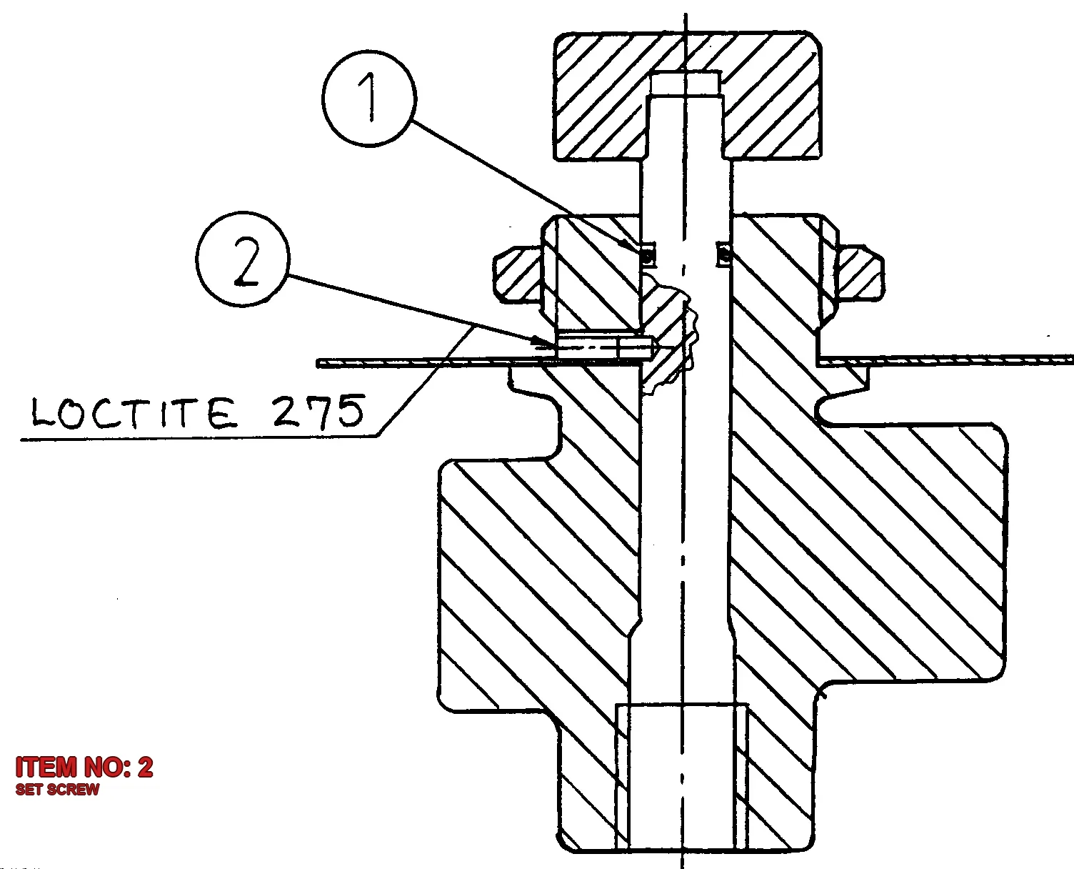 0192 1170 00 SET SCREW - Technical Drawing