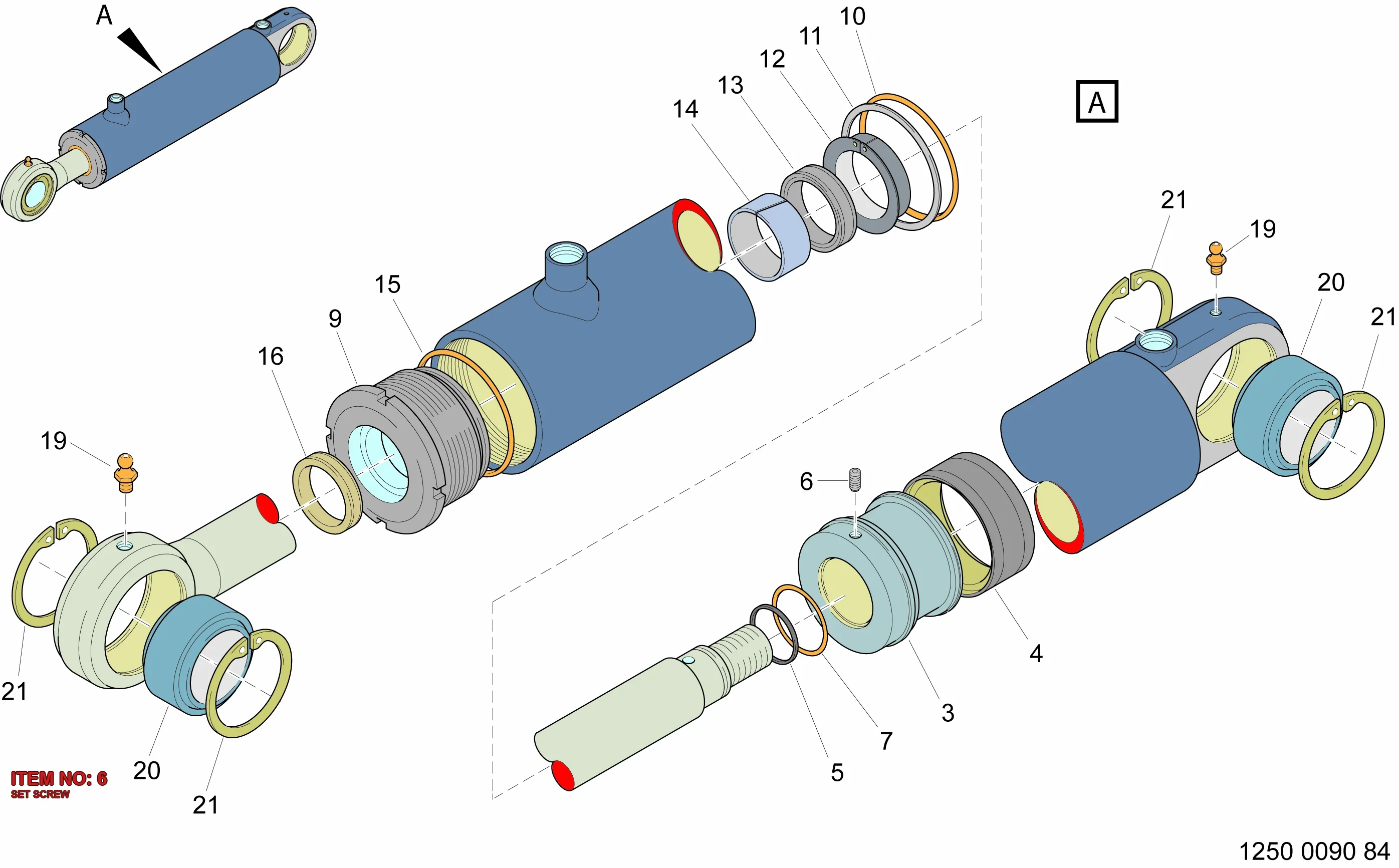 0192 1244 00 SET SCREW - Technical Drawing