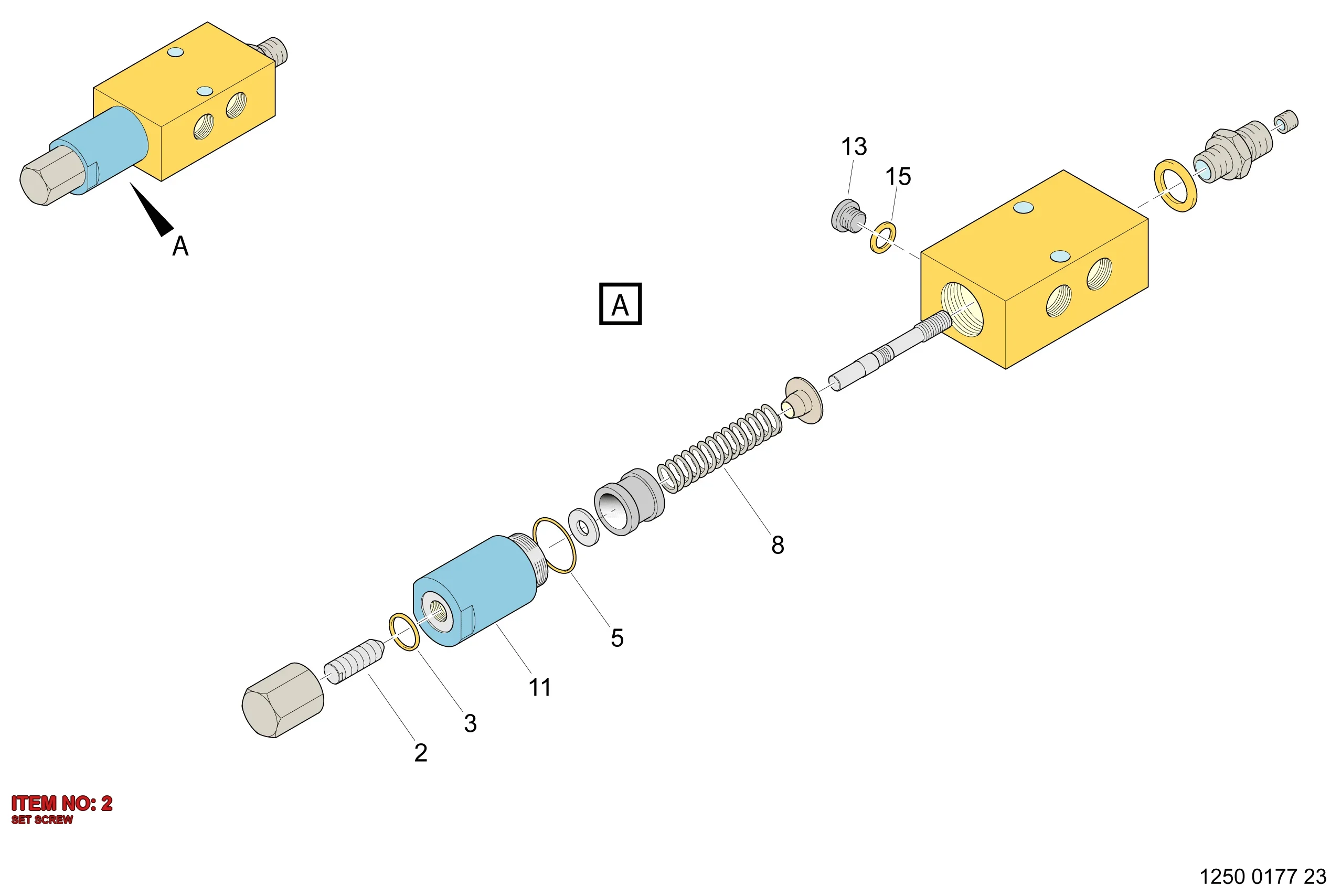 0194 1326 00 SET SCREW - Technical Drawing