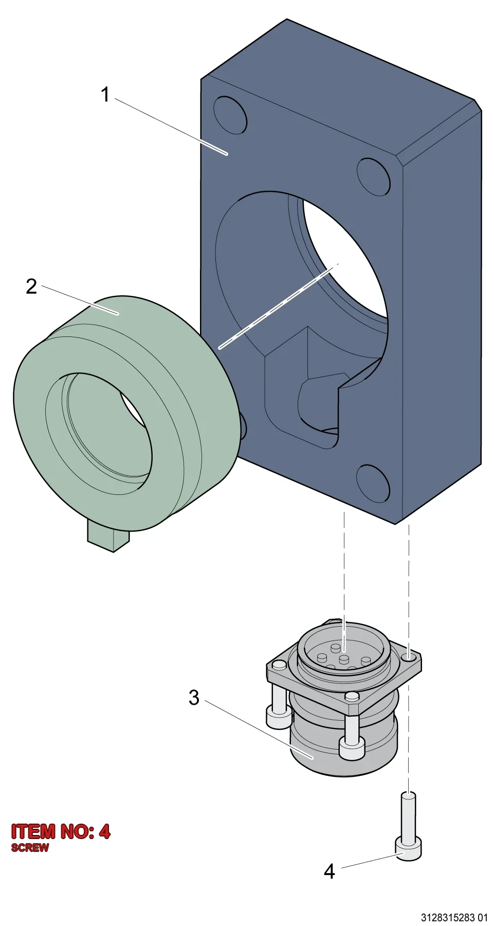 0211 1107 03 SCREW - Technical Drawing