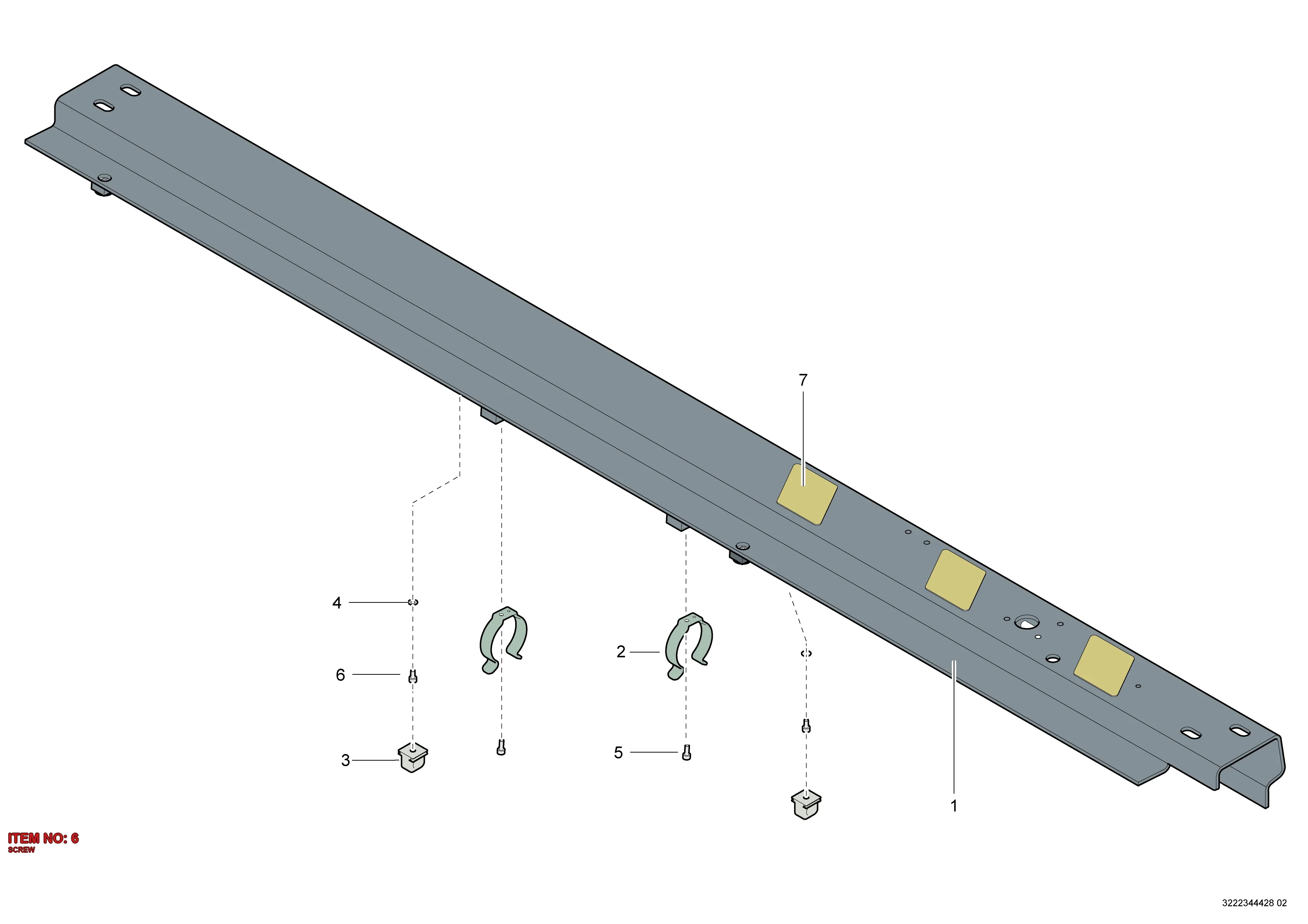 0211 1169 03 SCREW - Technical Drawing
