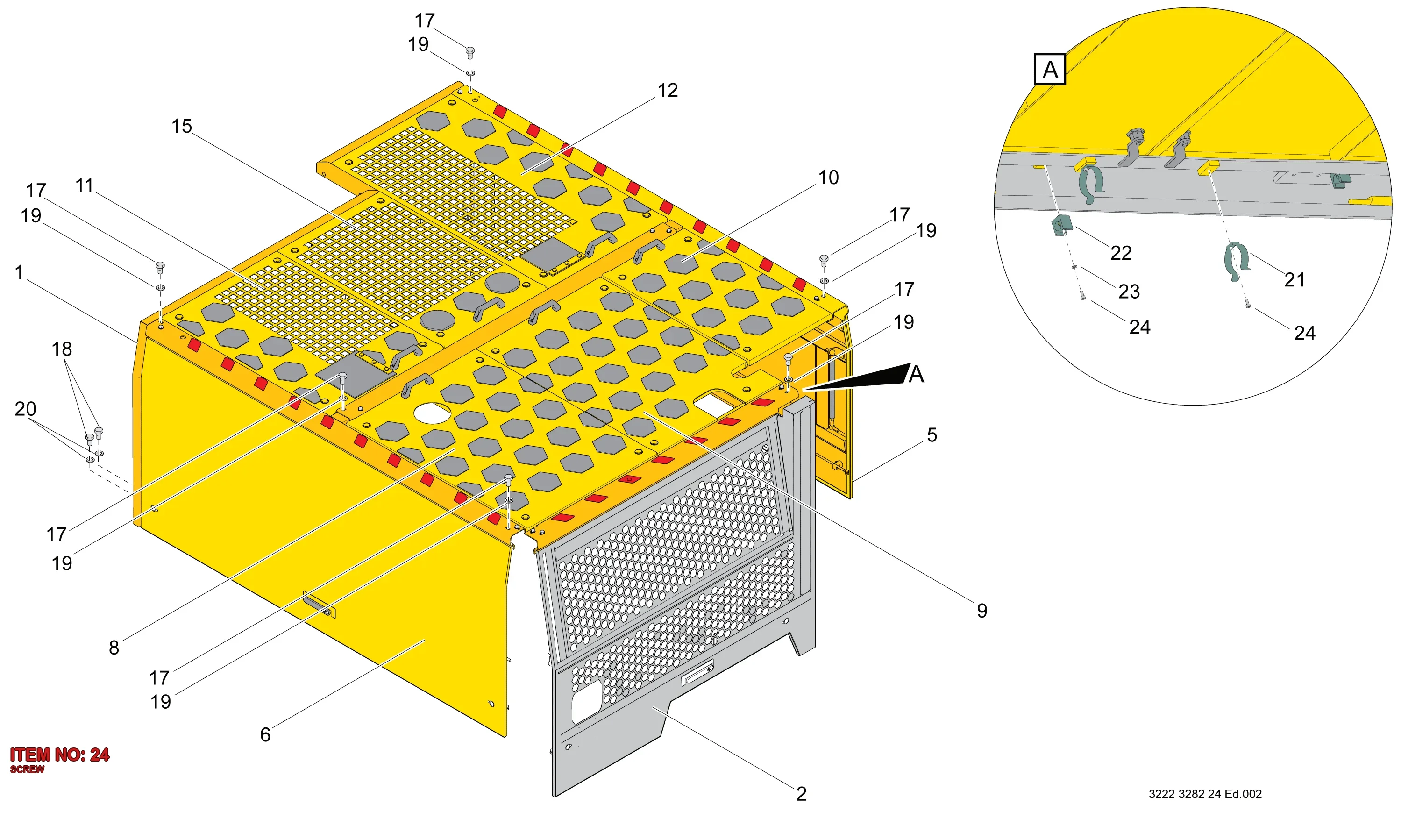 0211 1170 03 SCREW - Technical Drawing
