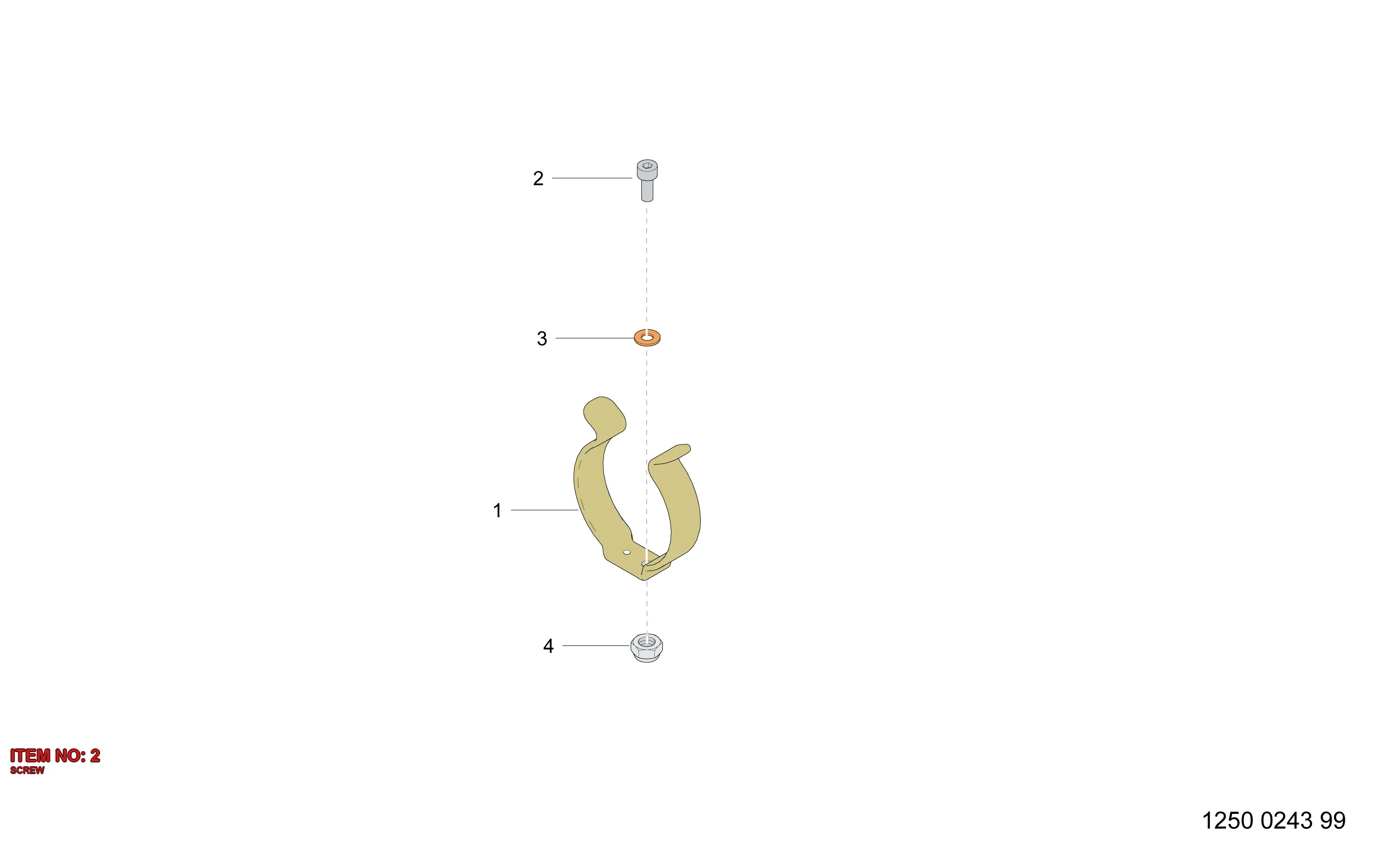0211 1173 03 SCREW - Technical Drawing