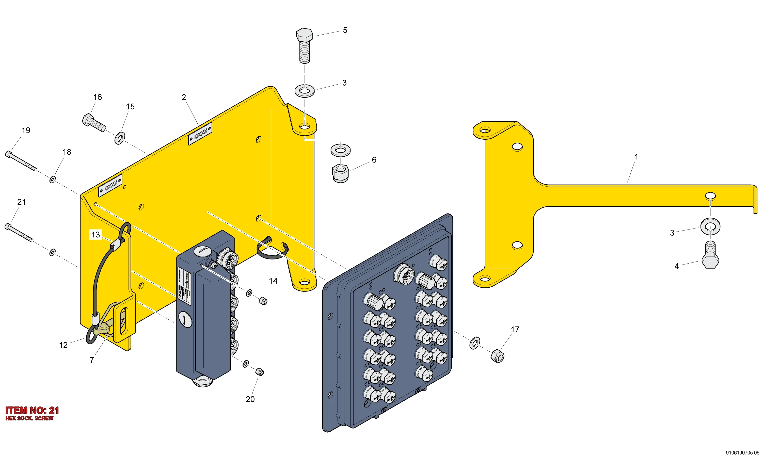 0211 1179 03 HEX SOCK. SCREW - Technical Drawing