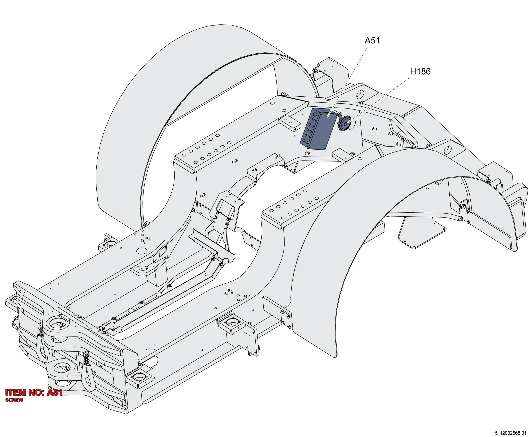 0211 1246 03 SCREW - Technical Drawing