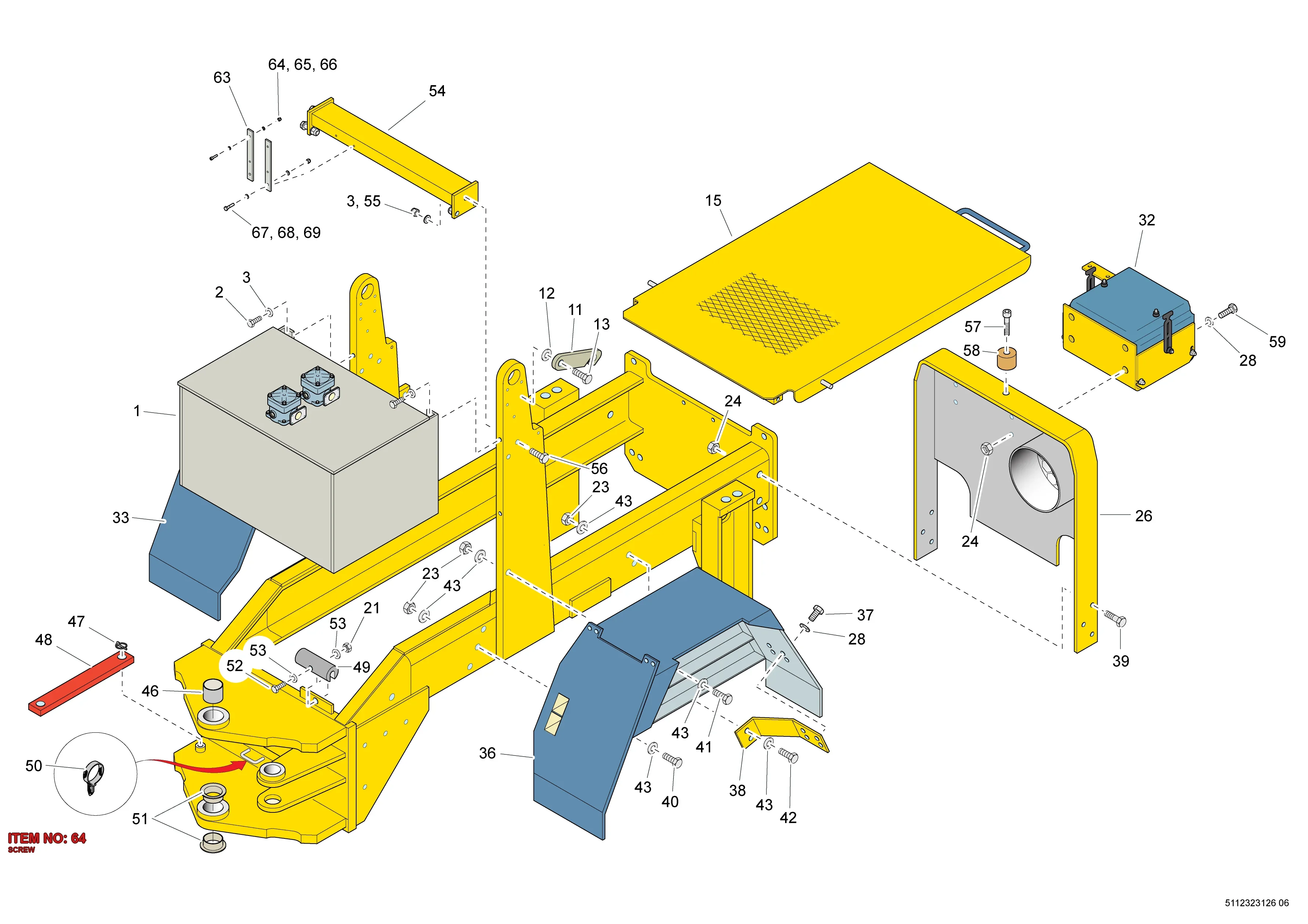 0211 1249 03 SCREW - Technical Drawing