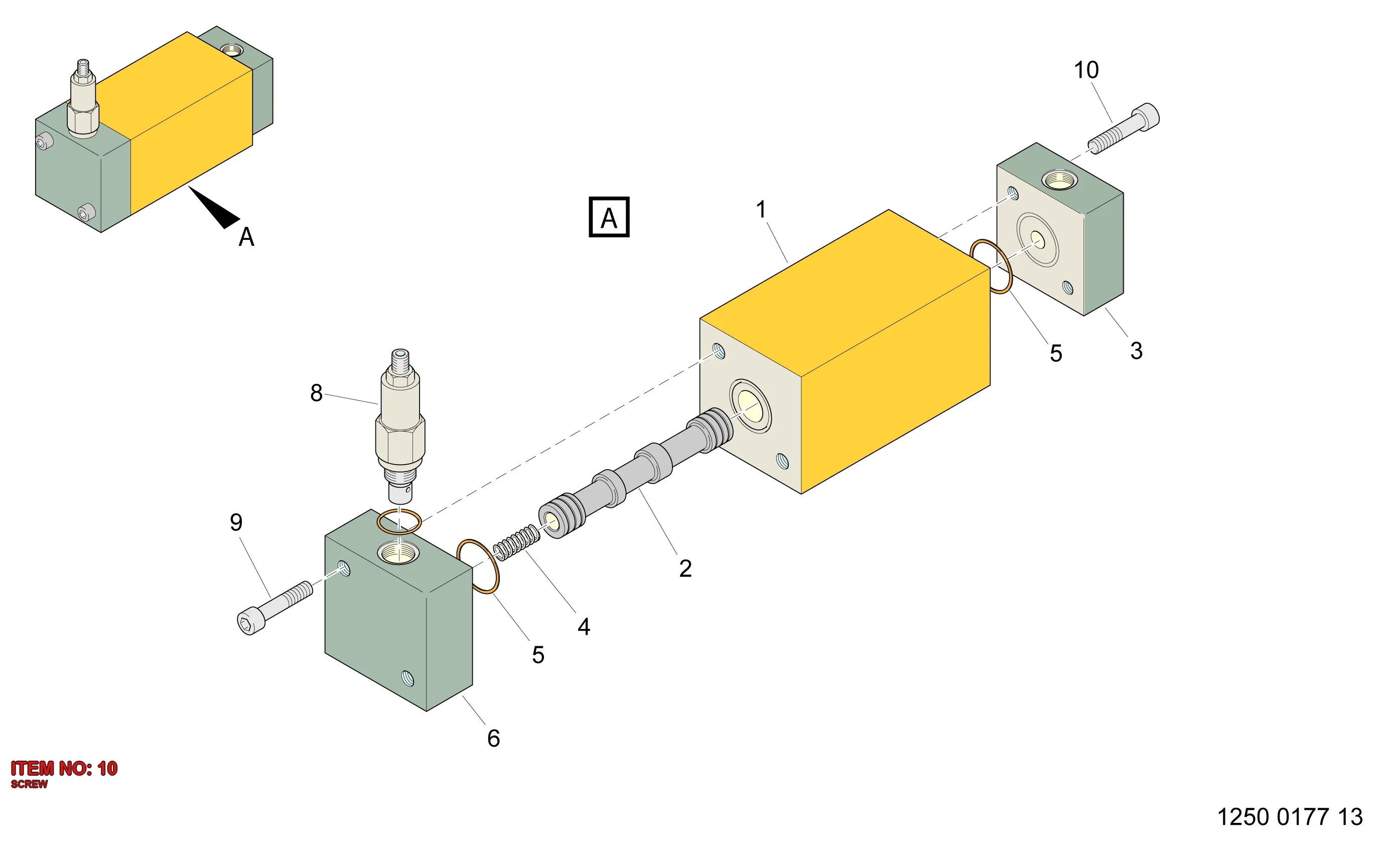 0211 1251 03 SCREW - Technical Drawing