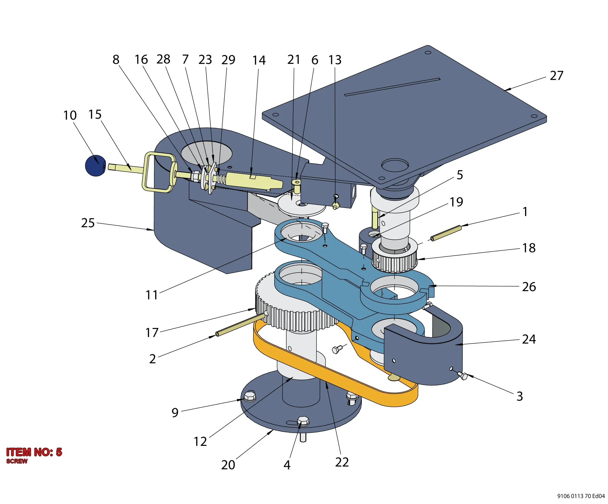 0211 1369 03 SCREW - Technical Drawing