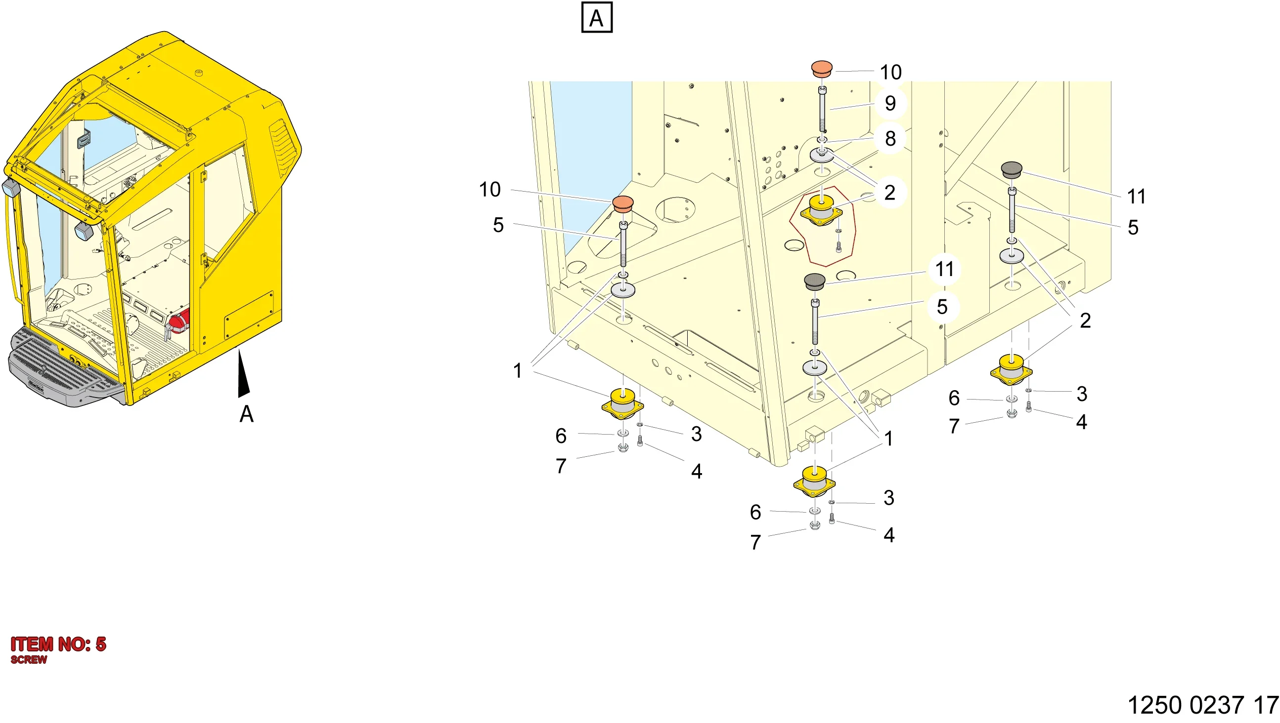 0211 1495 00 SCREW - Technical Drawing