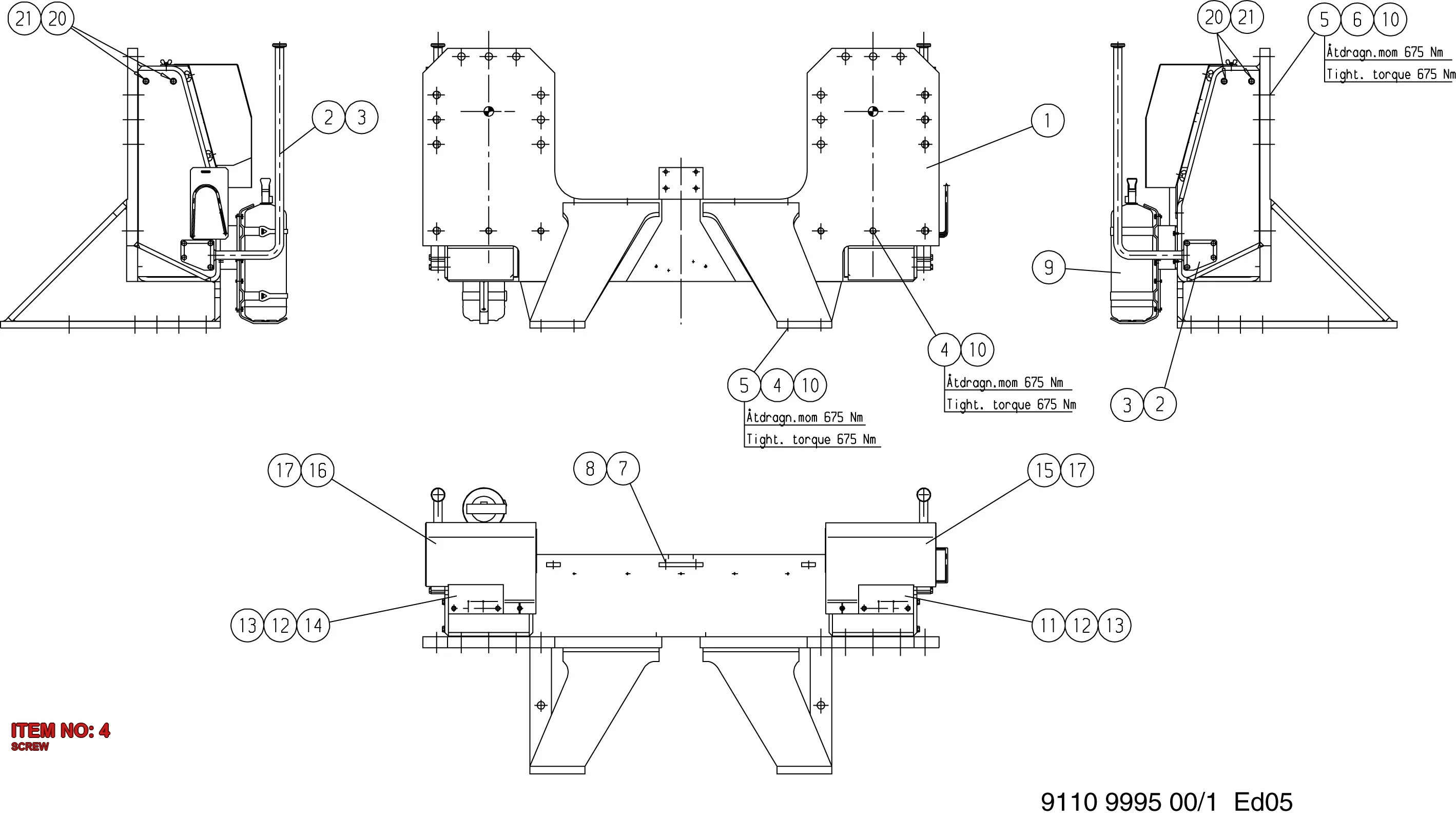 0211 1963 41 SCREW - Technical Drawing