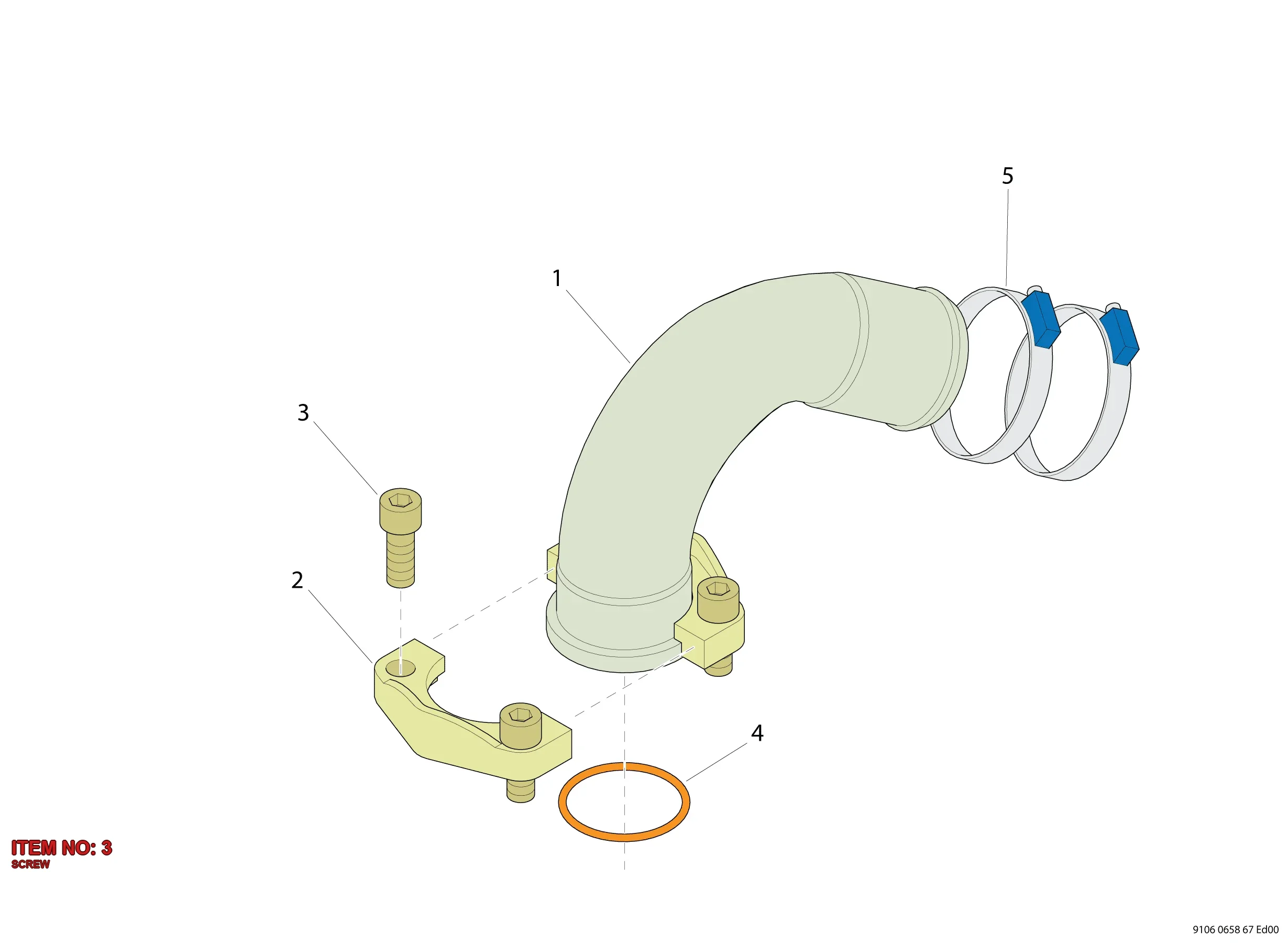 0211 2205 12 SCREW - Technical Drawing