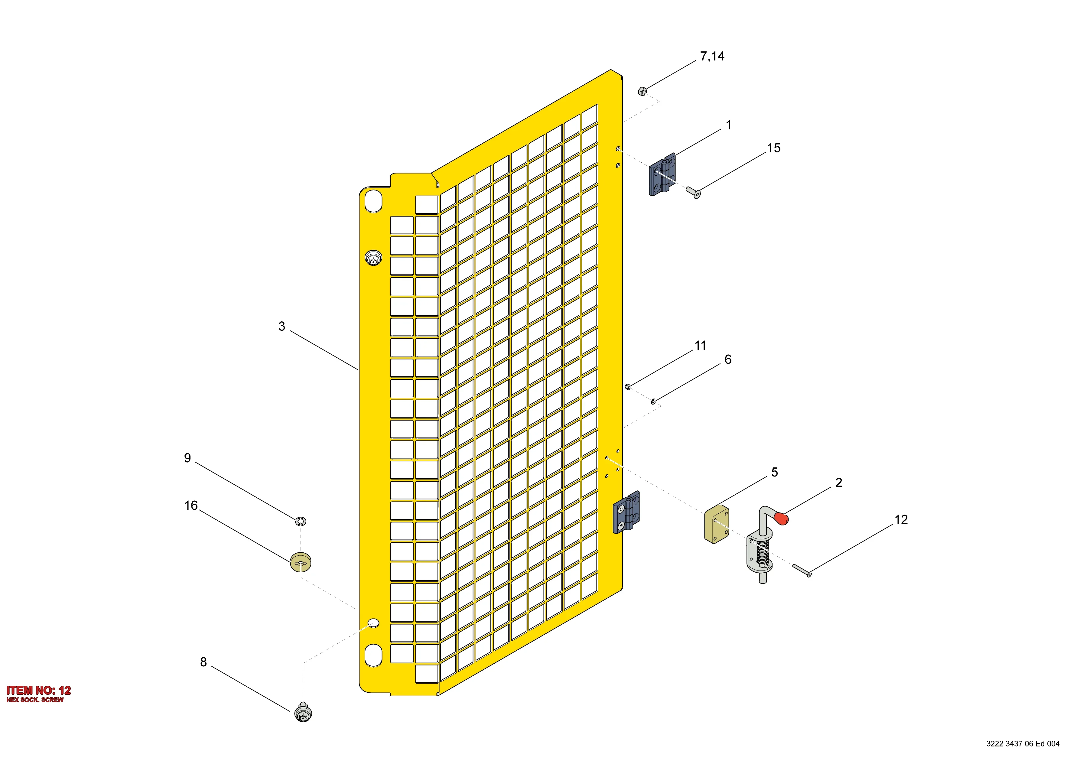 0216 1213 00 HEX SOCK. SCREW - Technical Drawing