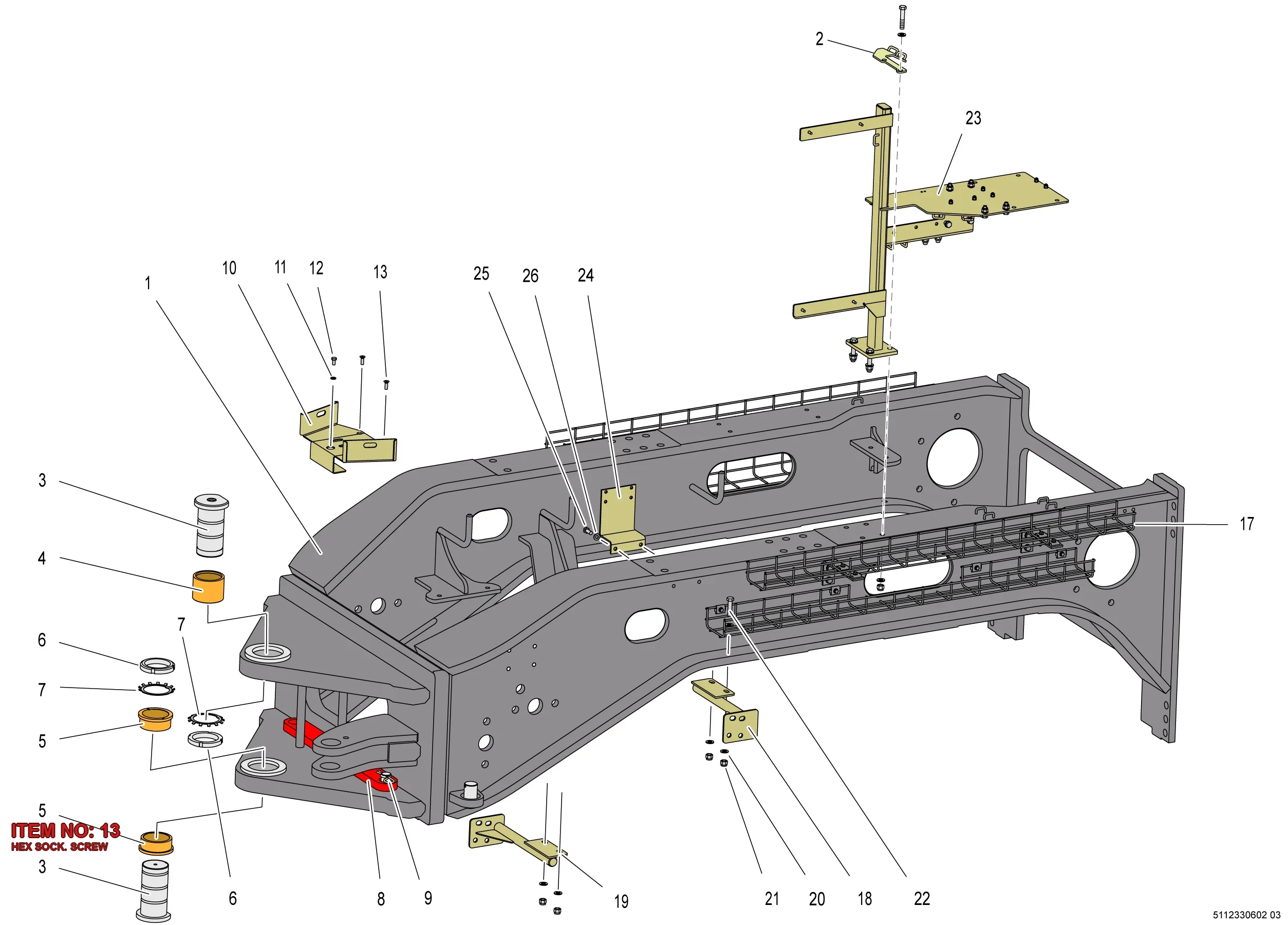 0216 1957 61 HEX SOCK. SCREW - Technical Drawing