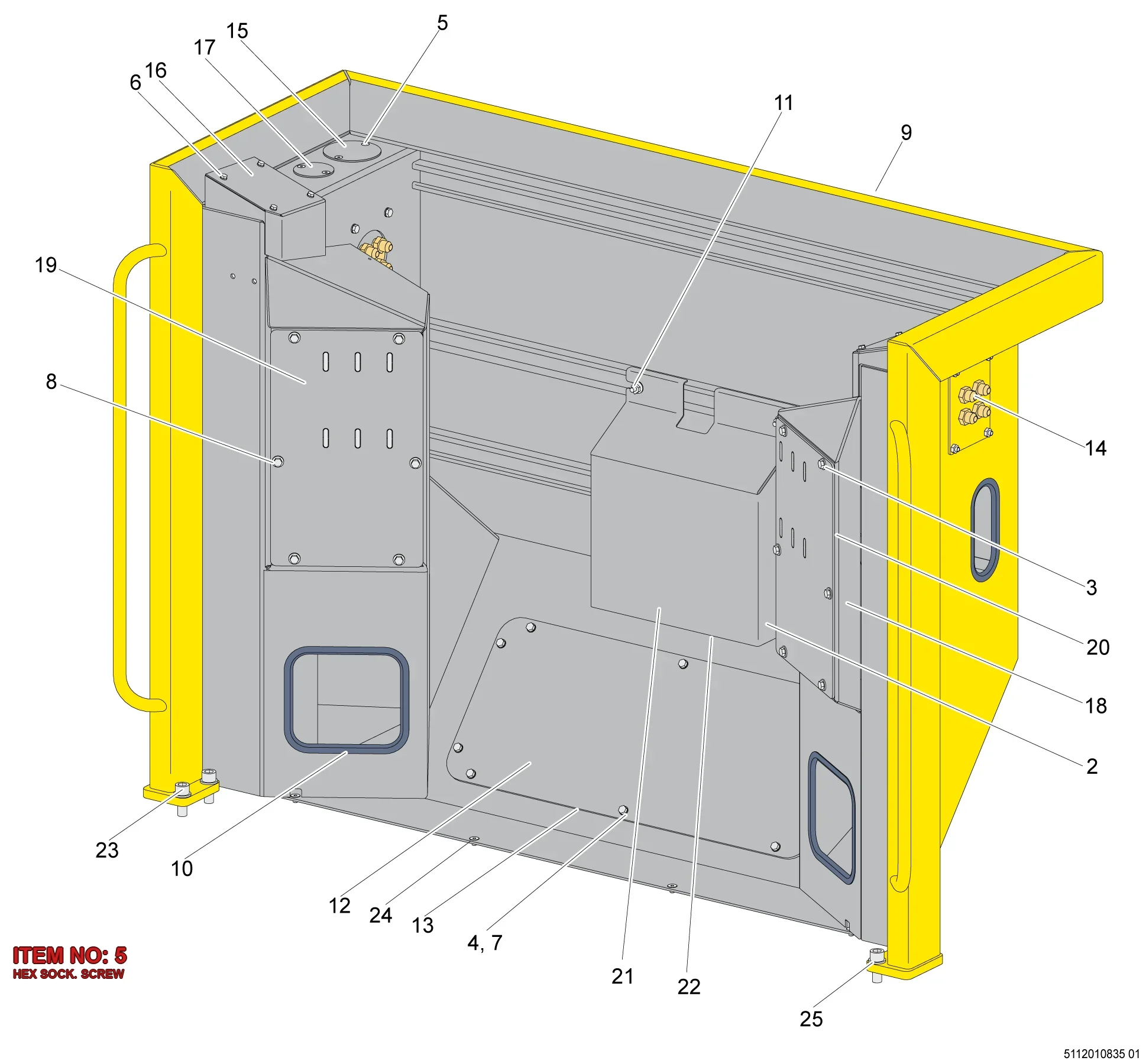 0216 1957 80 HEX SOCK. SCREW - Technical Drawing