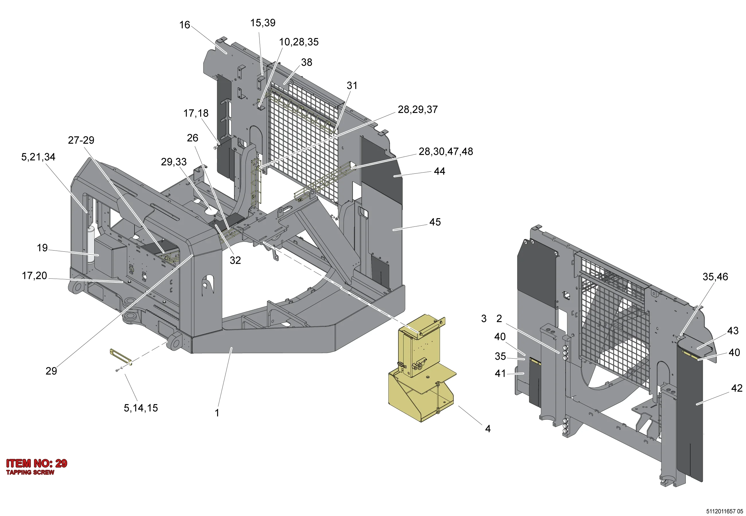 0226 0305 00 TAPPING SCREW - Technical Drawing