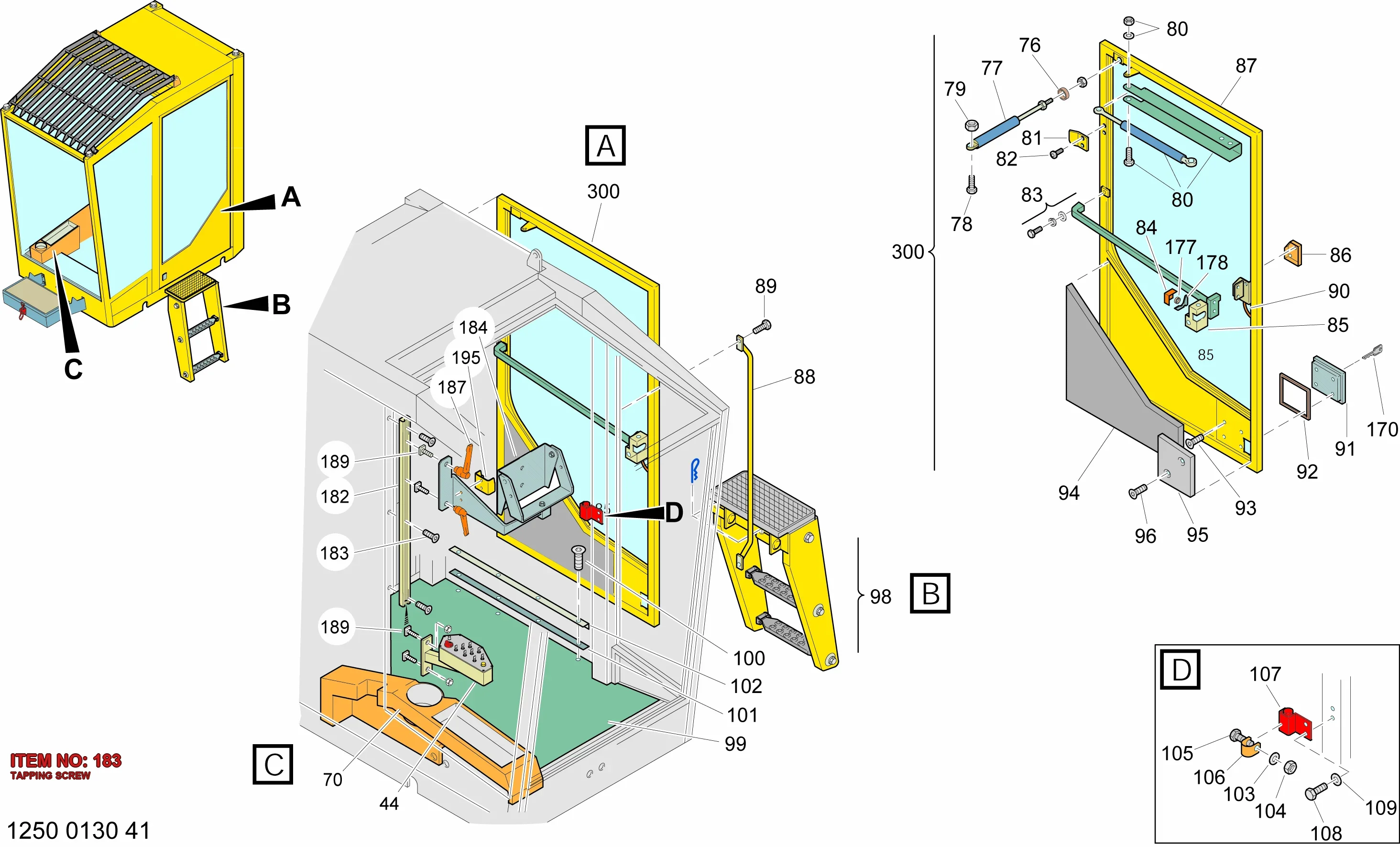 0226 0350 23 TAPPING SCREW - Technical Drawing