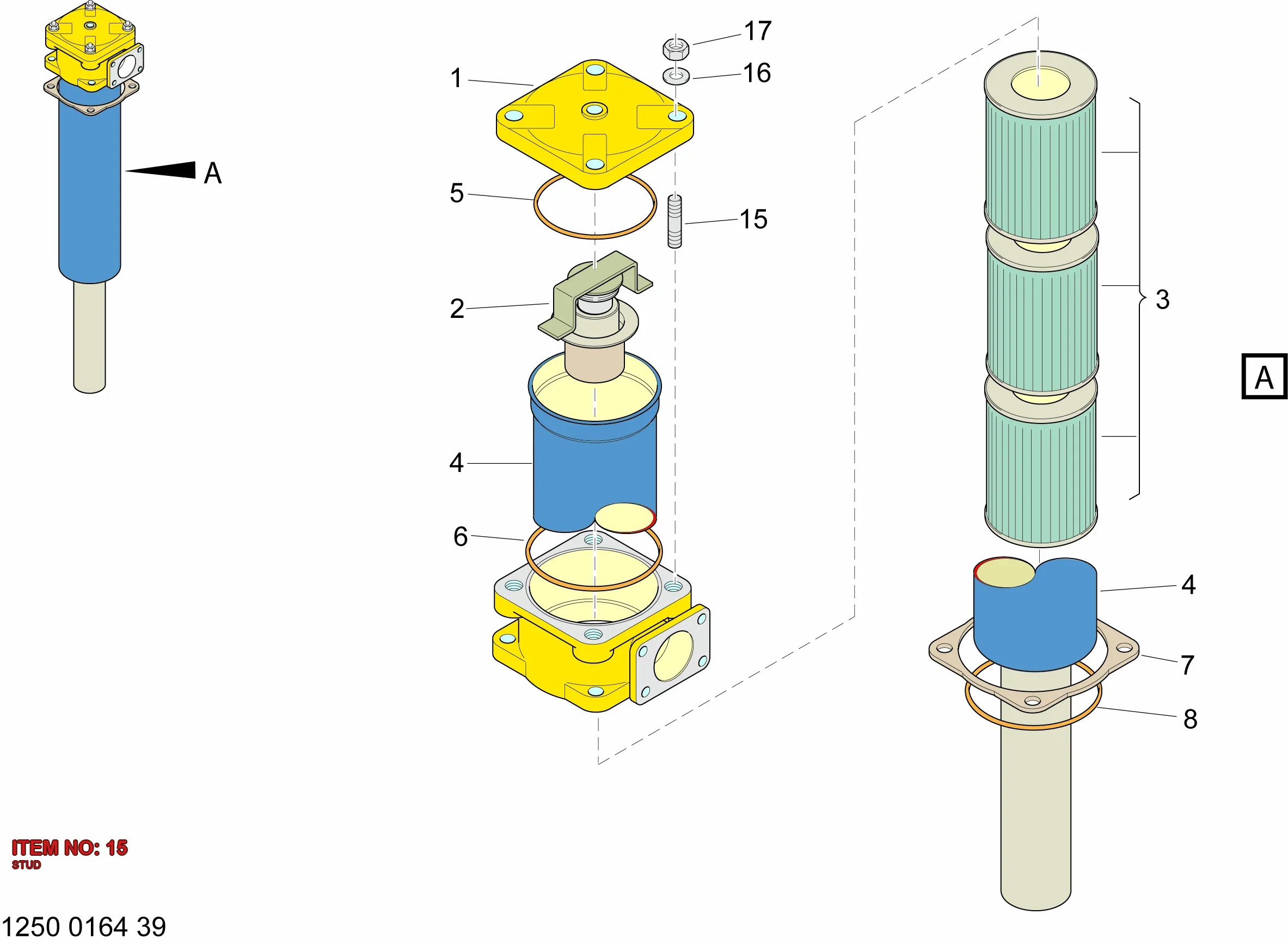 0246 1240 02 STUD - Technical Drawing