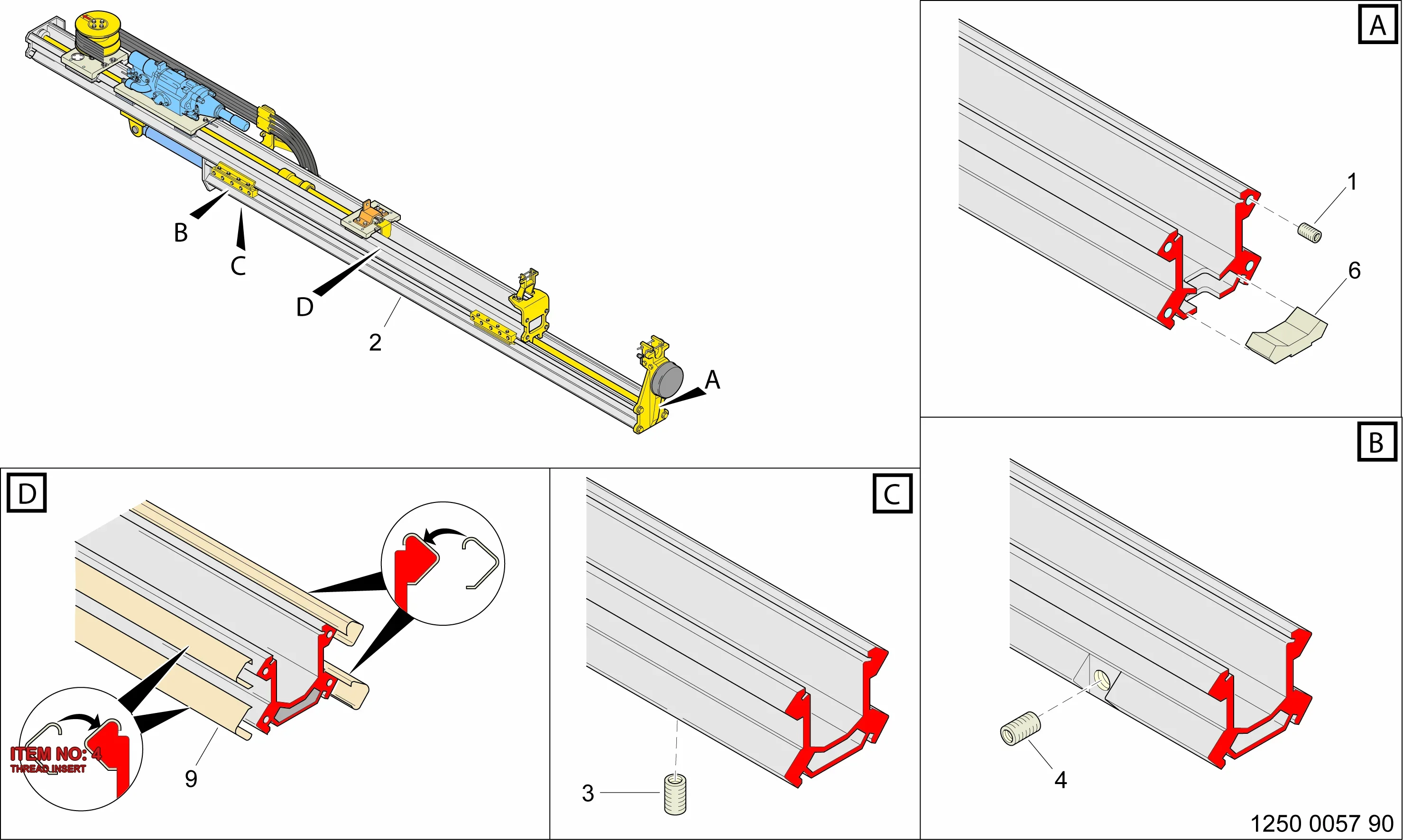 0259 0150 10 THREAD INSERT - Technical Drawing