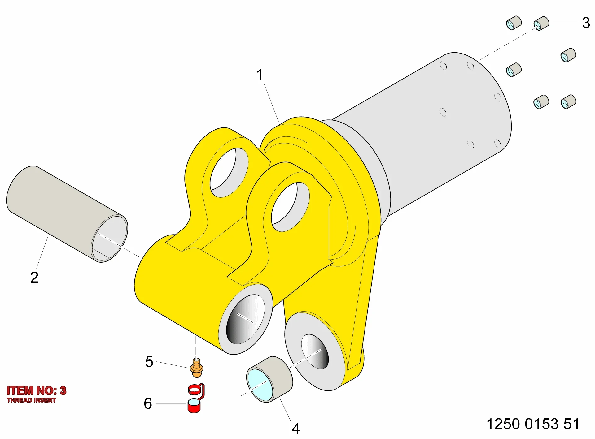 0259 2044 00 THREAD INSERT - Technical Drawing