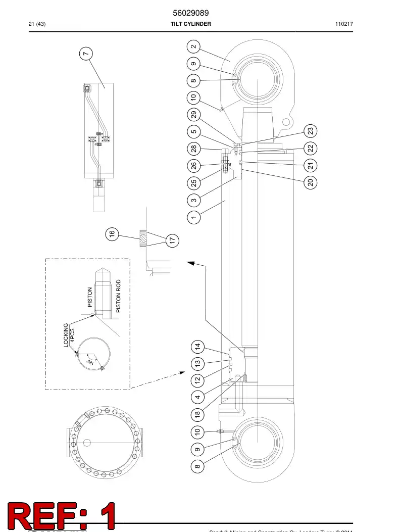 02717530 027 175 30 Tube, Cylinder - Sandvik Technical Drawing
